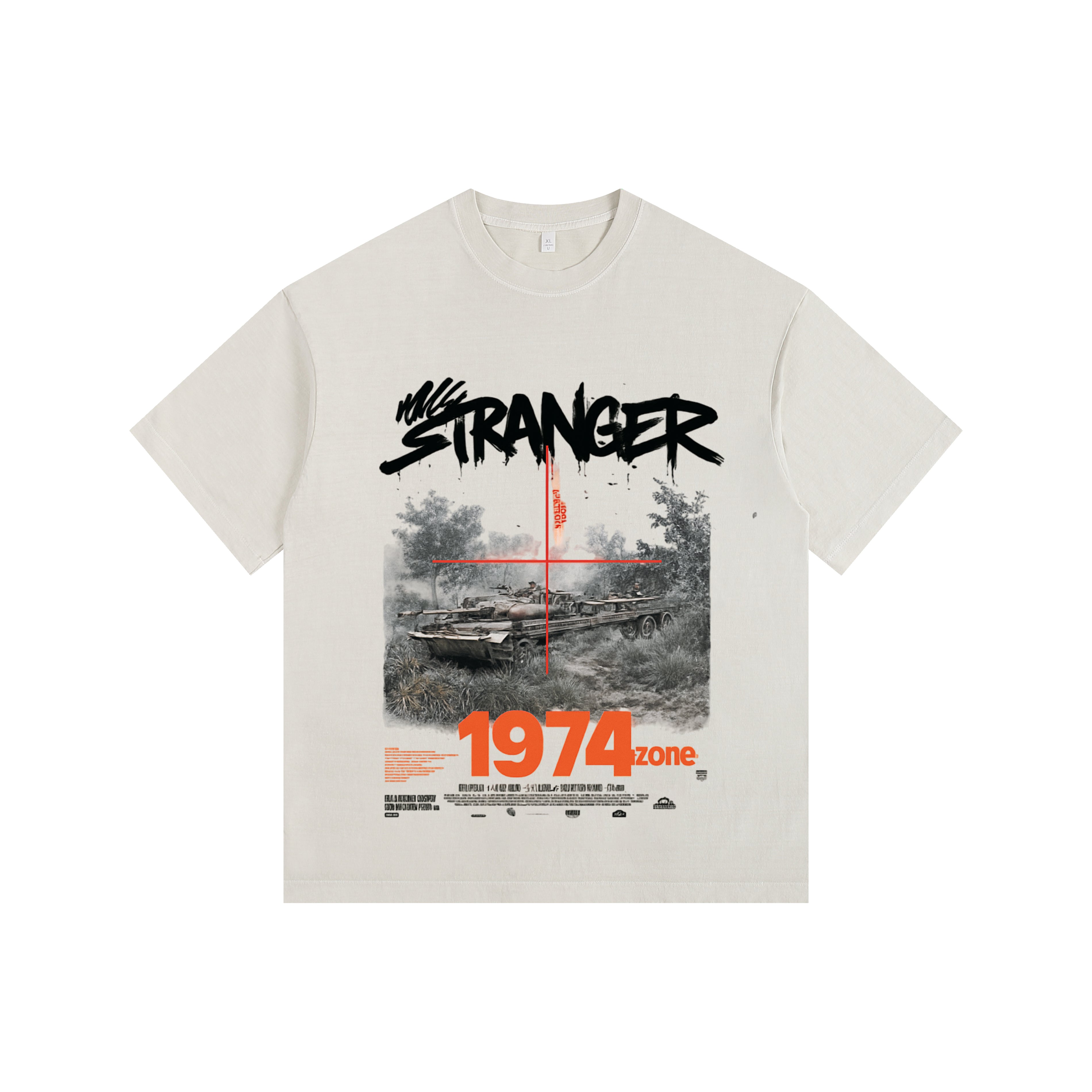Armored Vintage-Washed Oversized T-shirt