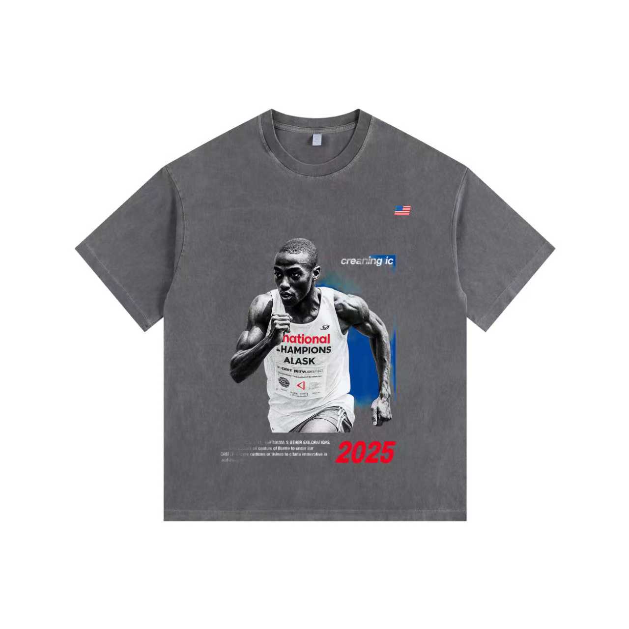 Elite Sprinter Vintage-washed oversized T-shirt