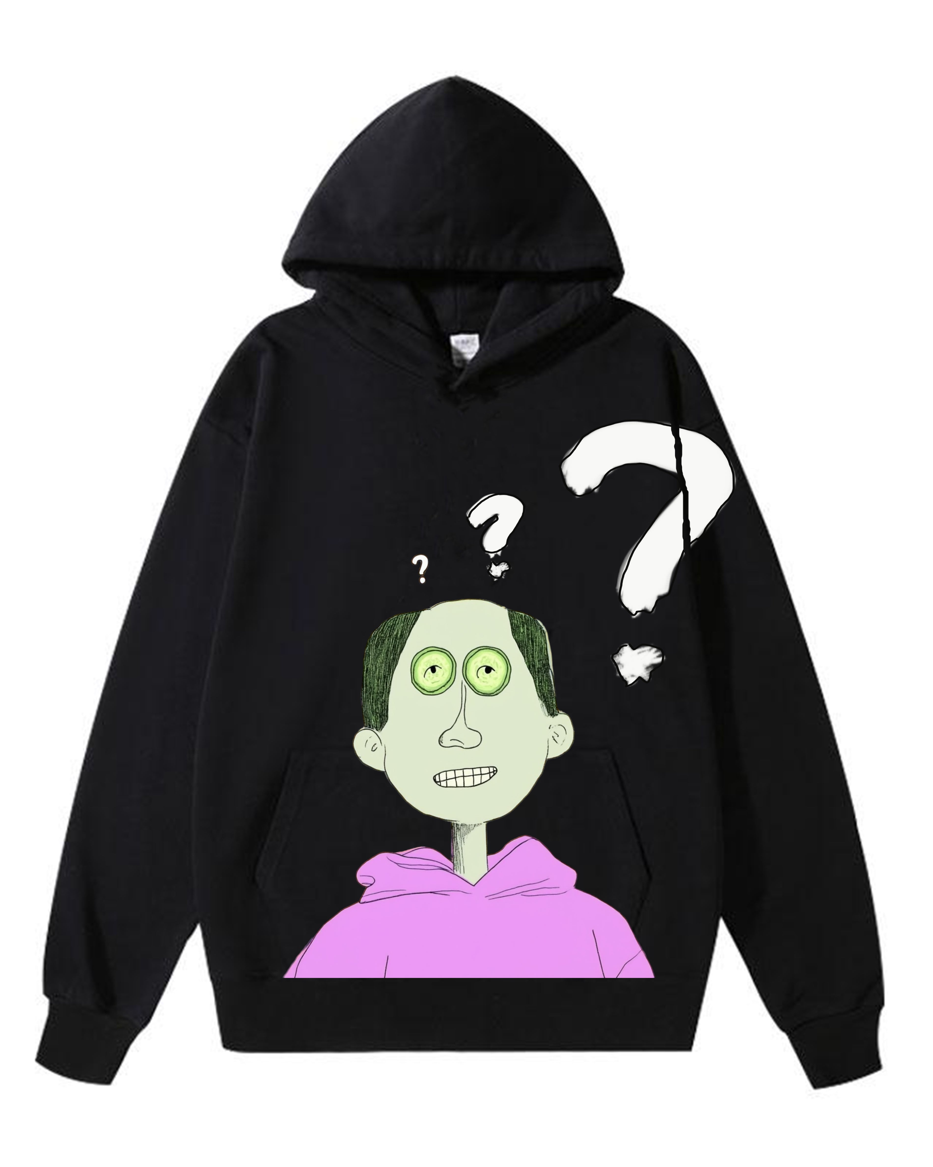 Bizarre Cartoon Vintage-Washed  Hoodie - [The Recounted Cloth]