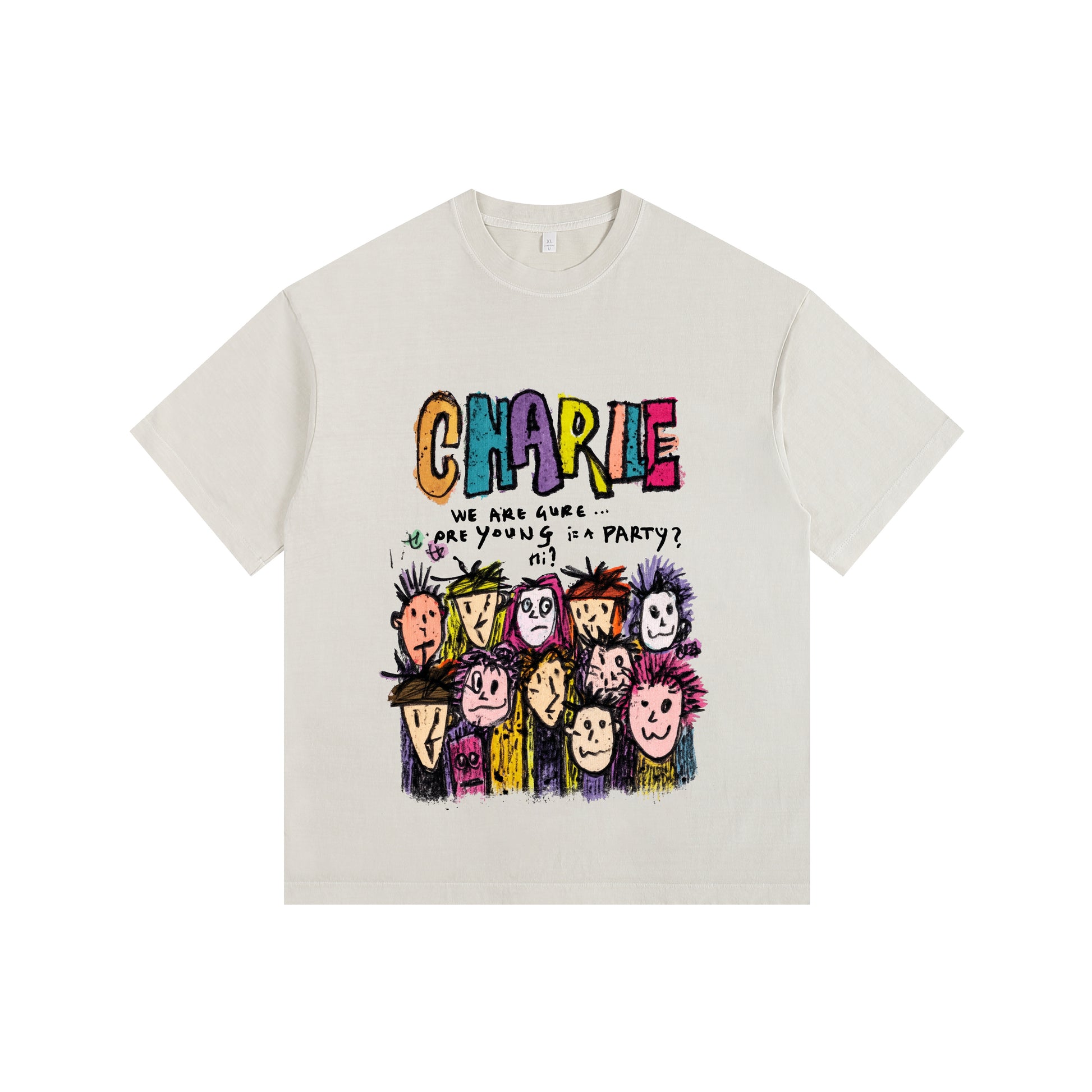 Vivid Crew Vintage-washed oversized tee