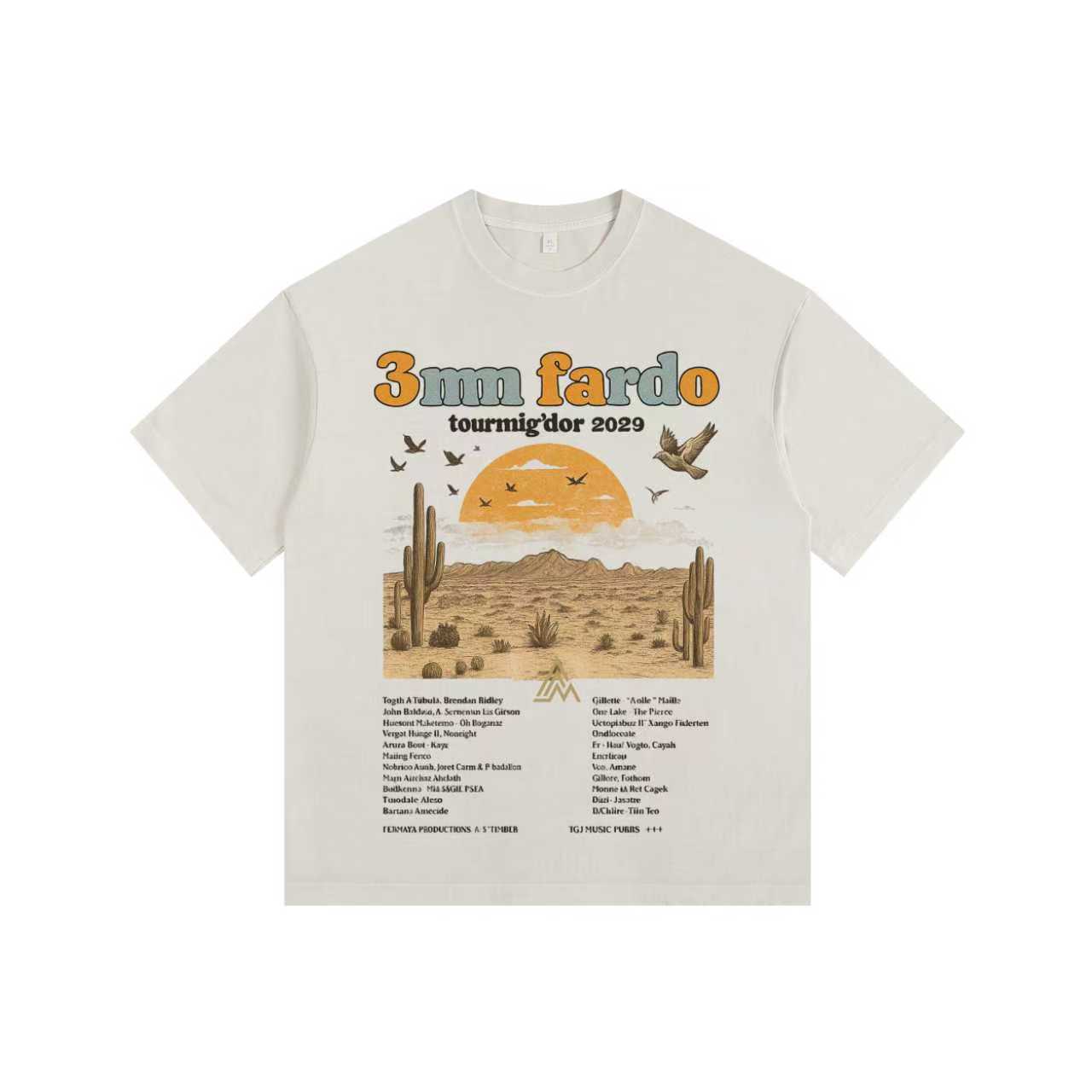 Western Vintage-washed oversized T-shirt