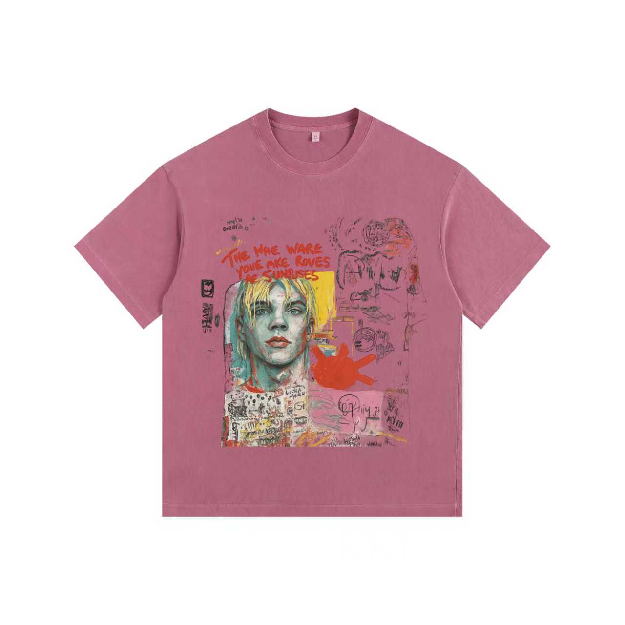 Graffiti Overload Vintage-washed oversized T-shirt