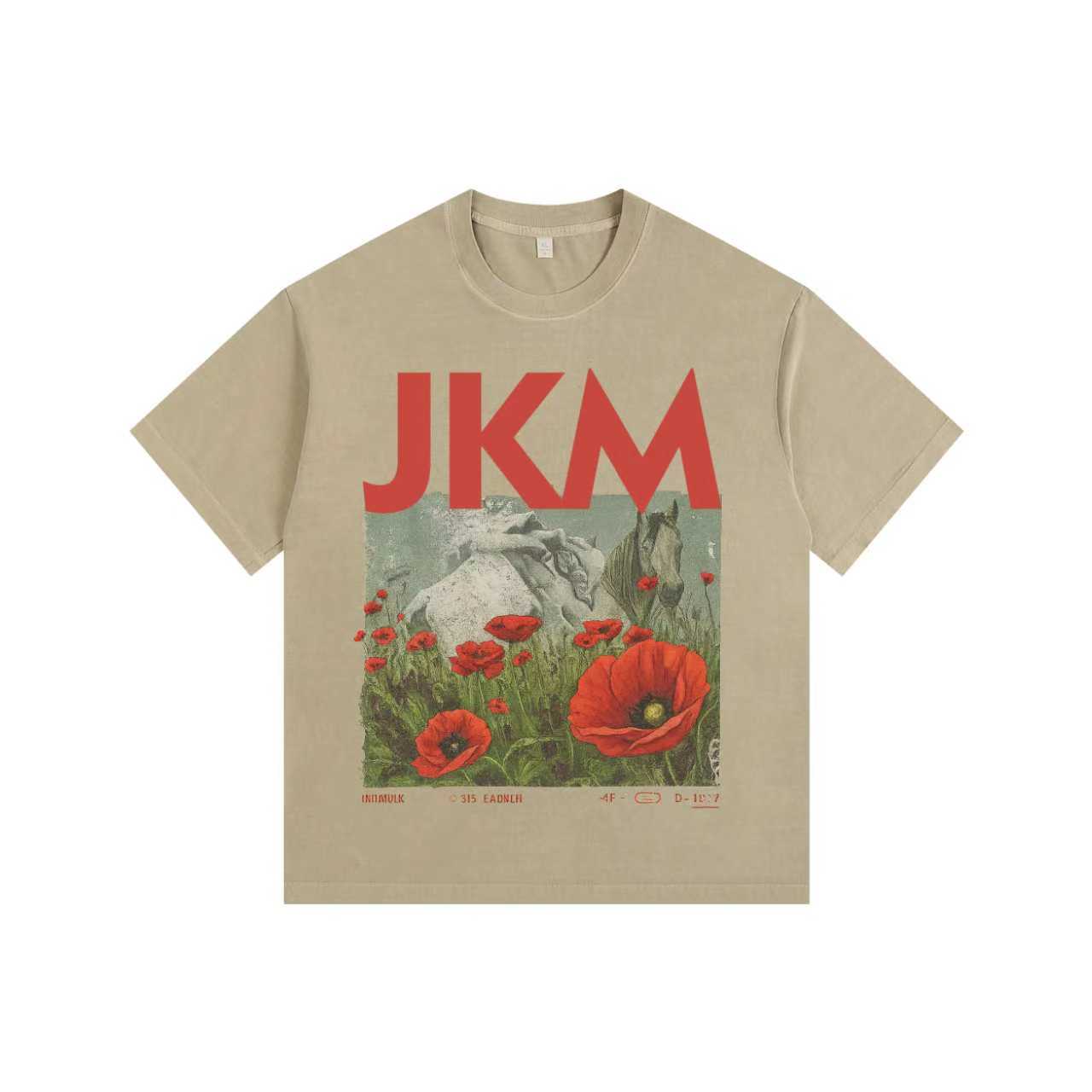 Meadow Bloom Vintage-washed oversized T-shirt