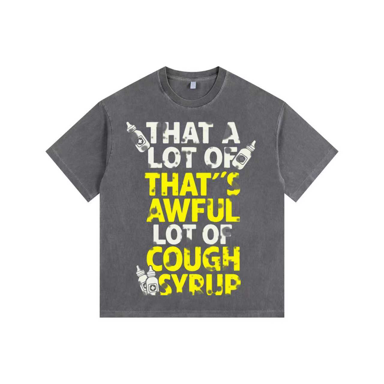 LOT of COUGH SYRUP Vintage-Washed Oversized T-shirt