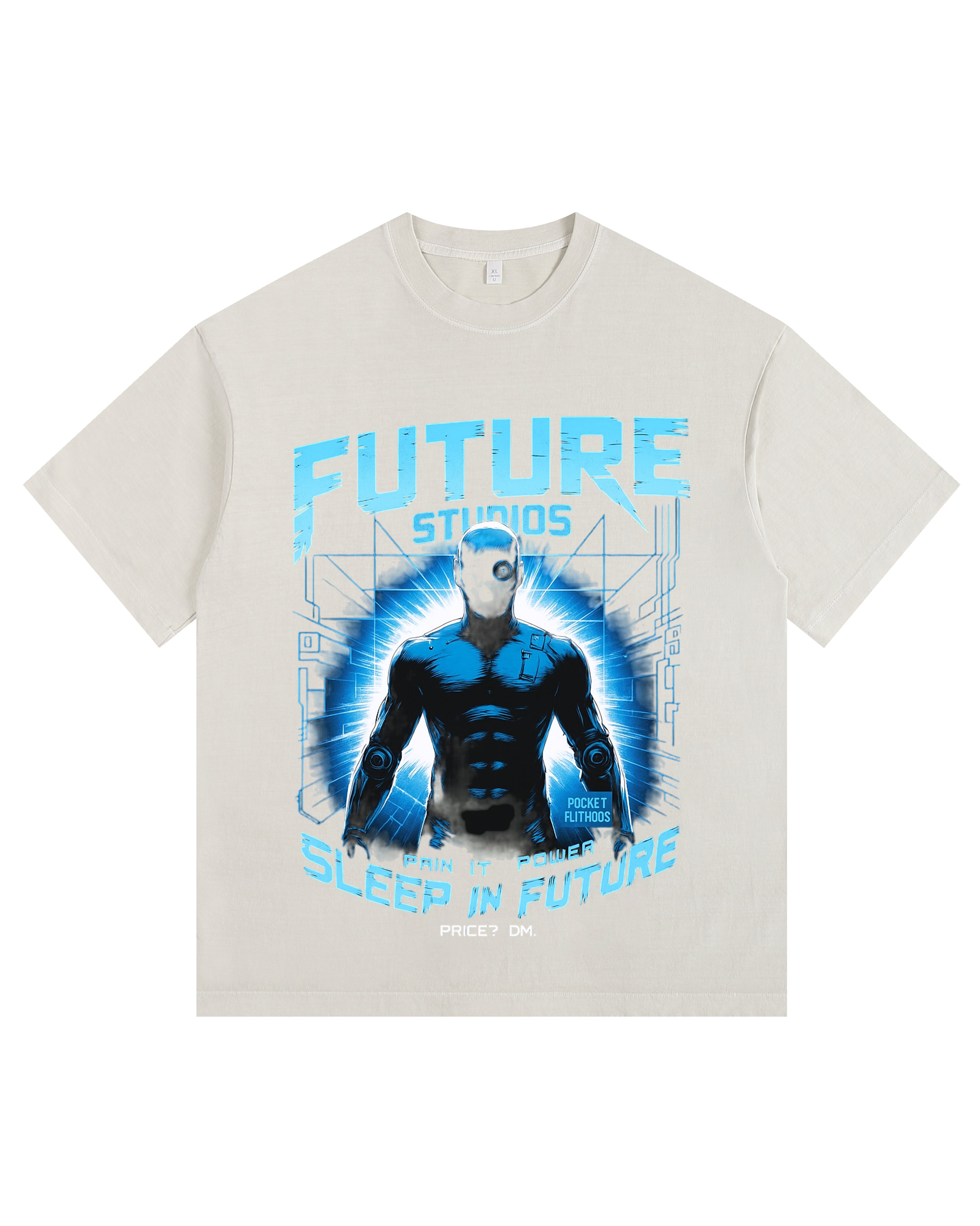 Mechanical Macho Vintage-washed oversized T-shirt