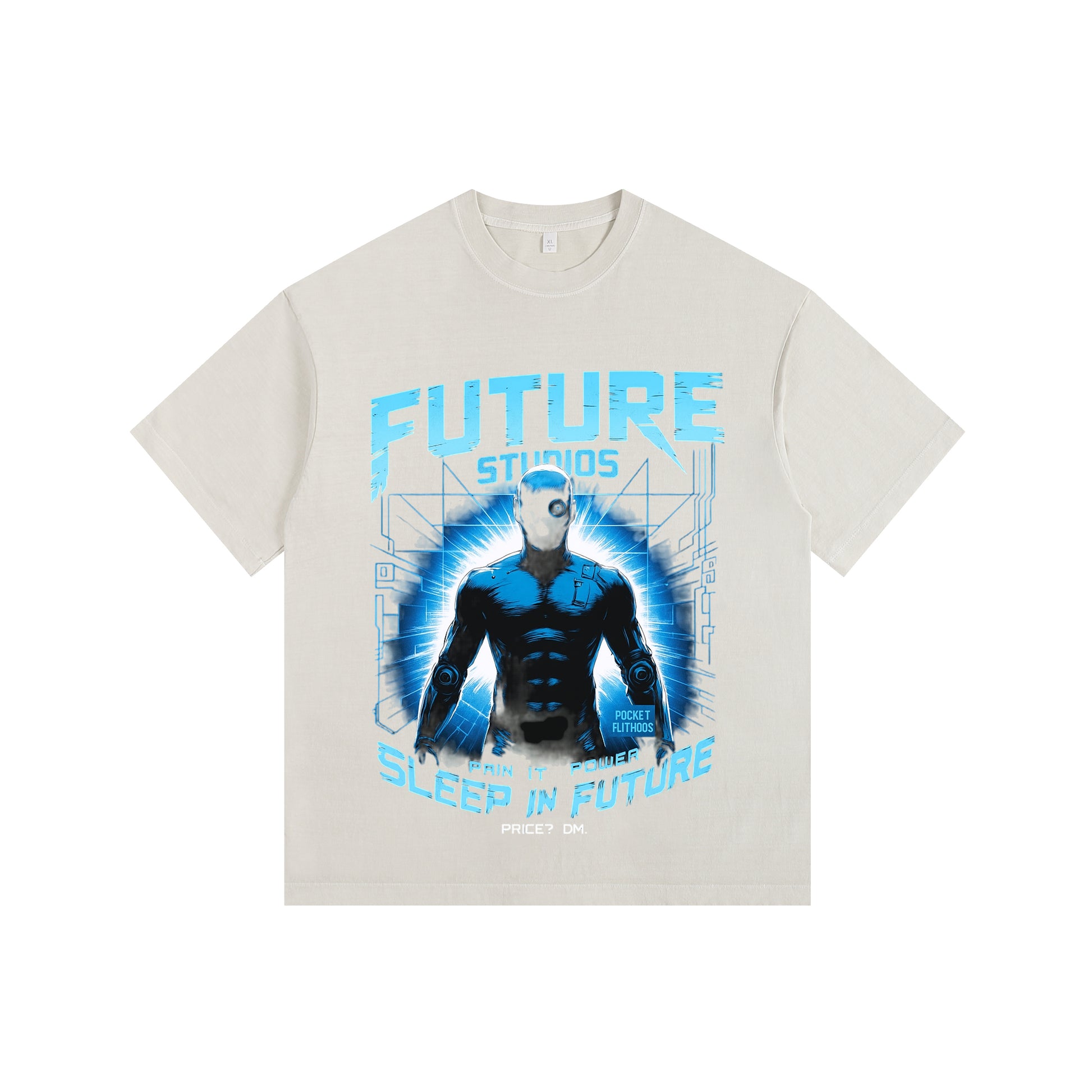 Mechanical Macho Vintage-washed oversized T-shirt