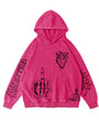 "Rebellious" Vintage-Washed Oversized Hoodie – [The Recounted Cloth]
