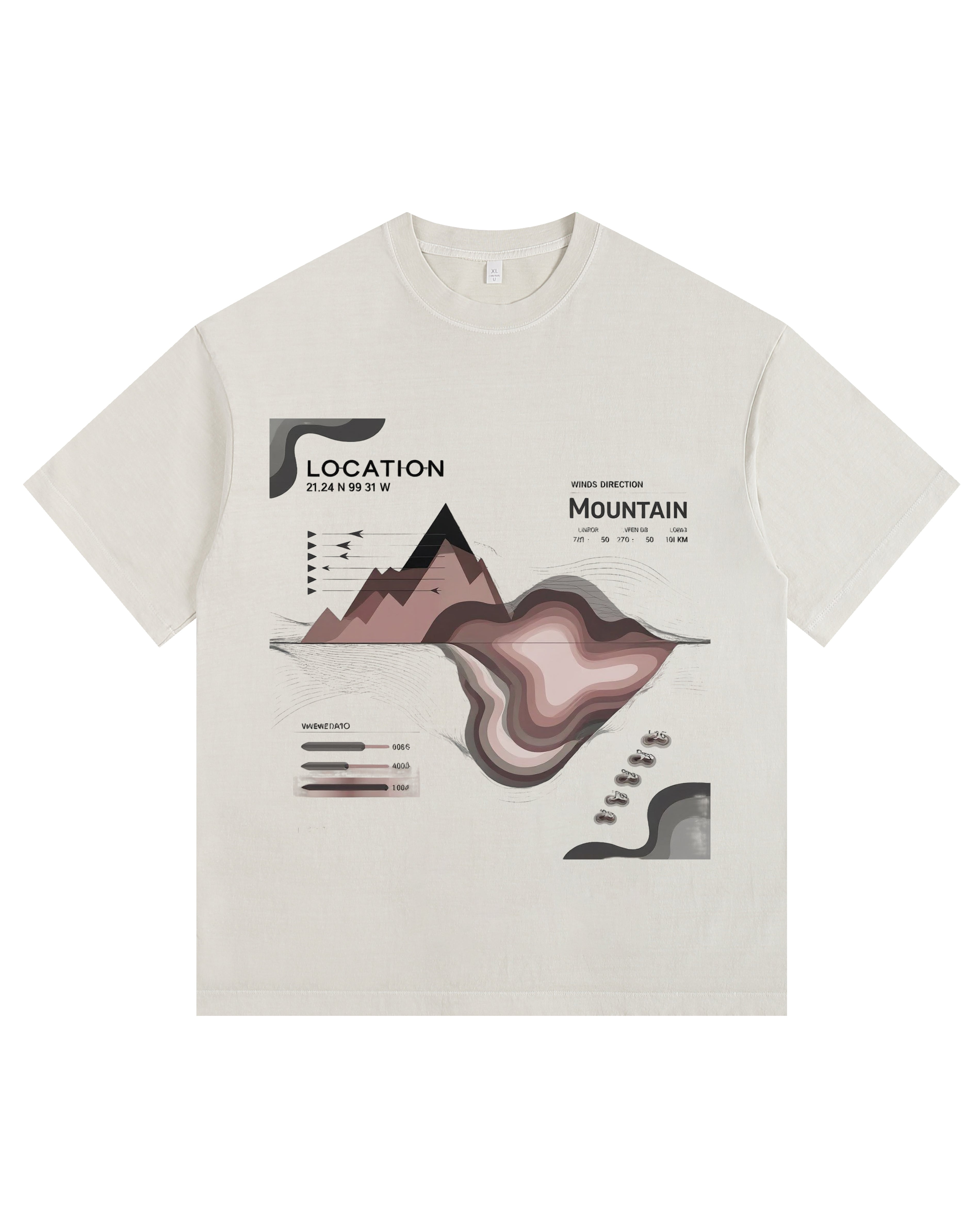 Mountain Vintage-Washed Oversized T-shirt