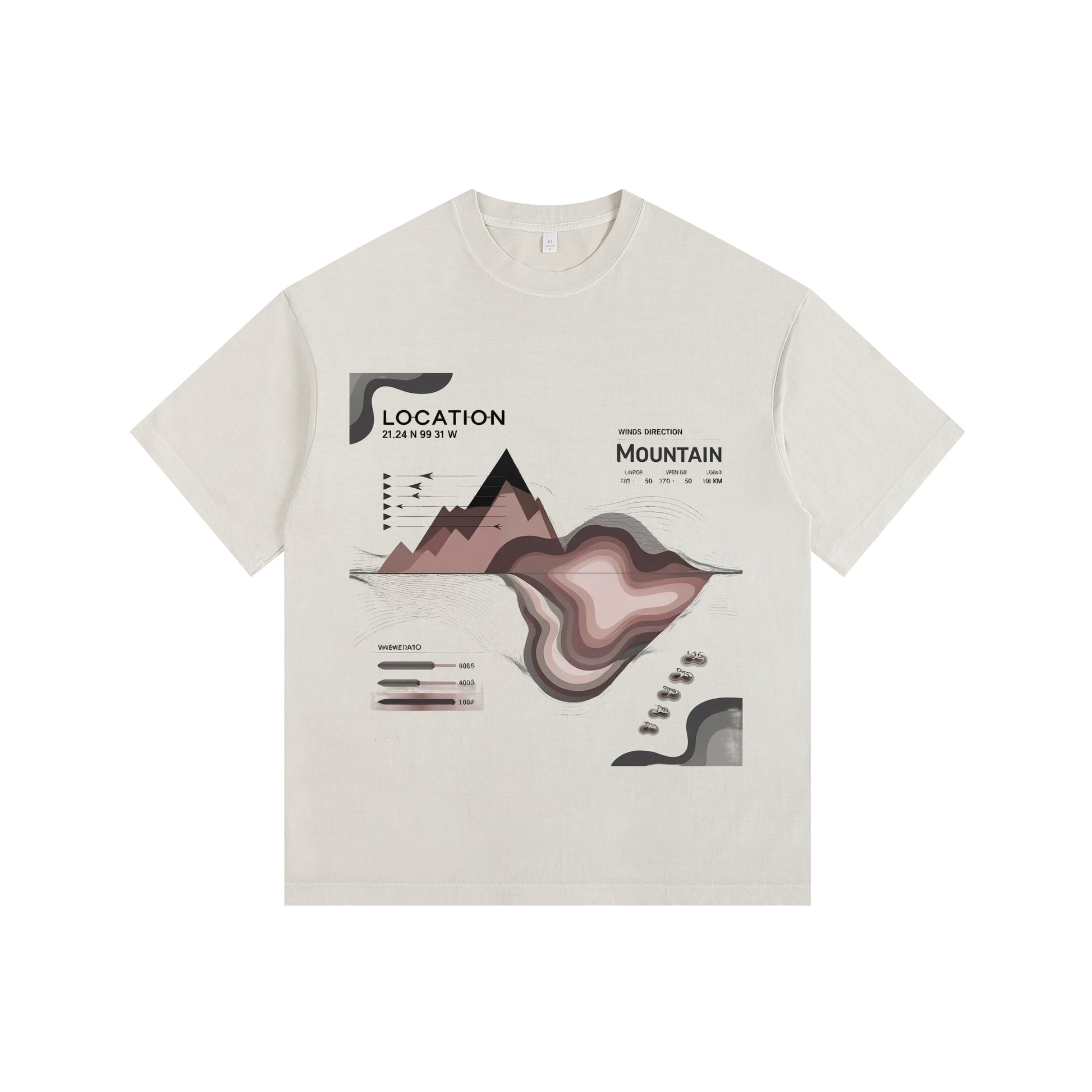 Mountain Vintage-Washed Oversized T-shirt