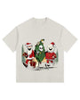 Santa's Buddy Vintage-Washed Oversized T-shirt – [Vintage Xmas '25🎄]