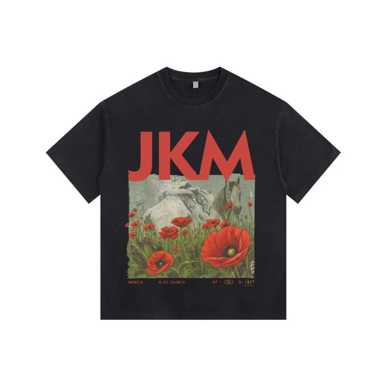 Meadow Bloom Vintage-washed oversized T-shirt