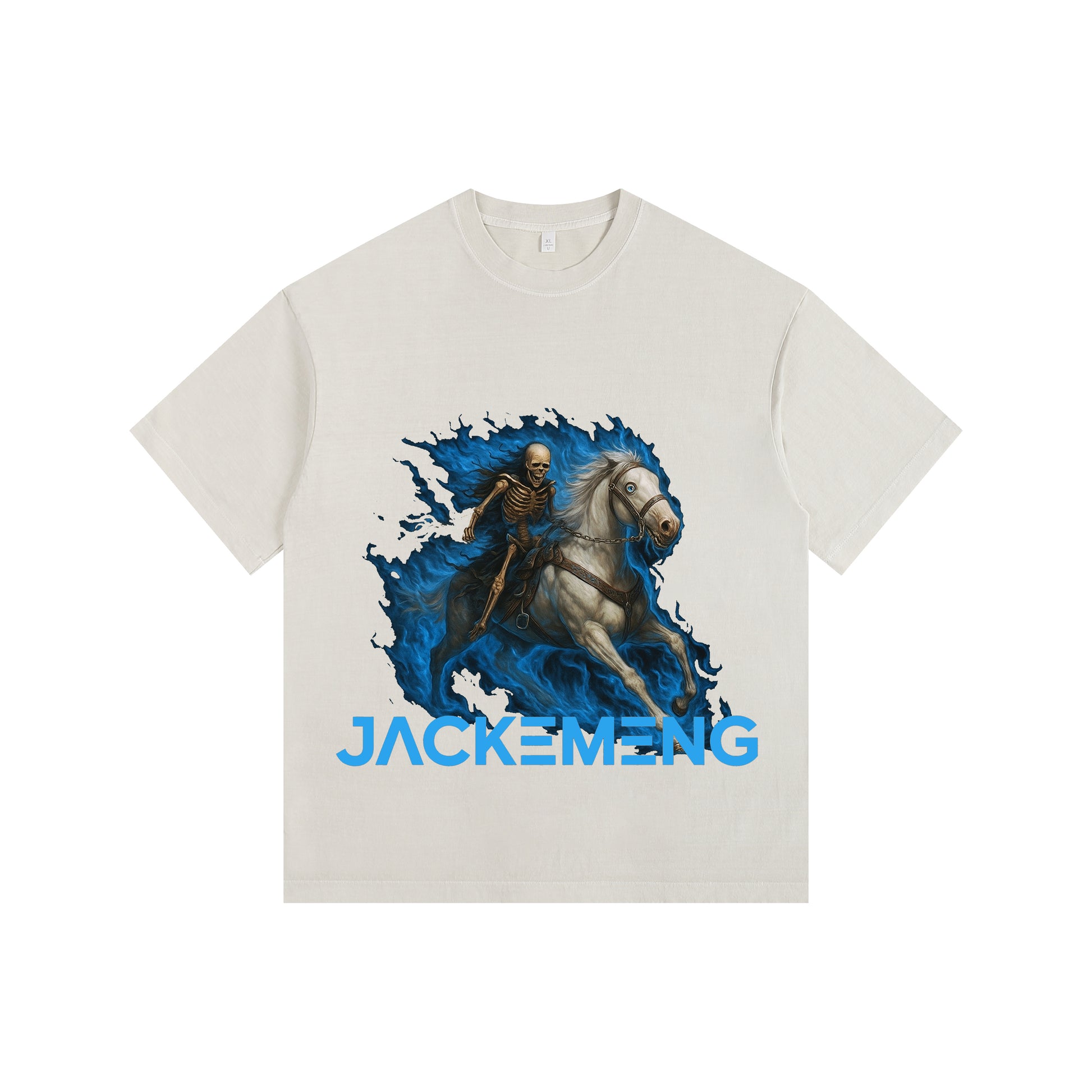 Crafty Skull Vintage-Washed Oversized T-shirt