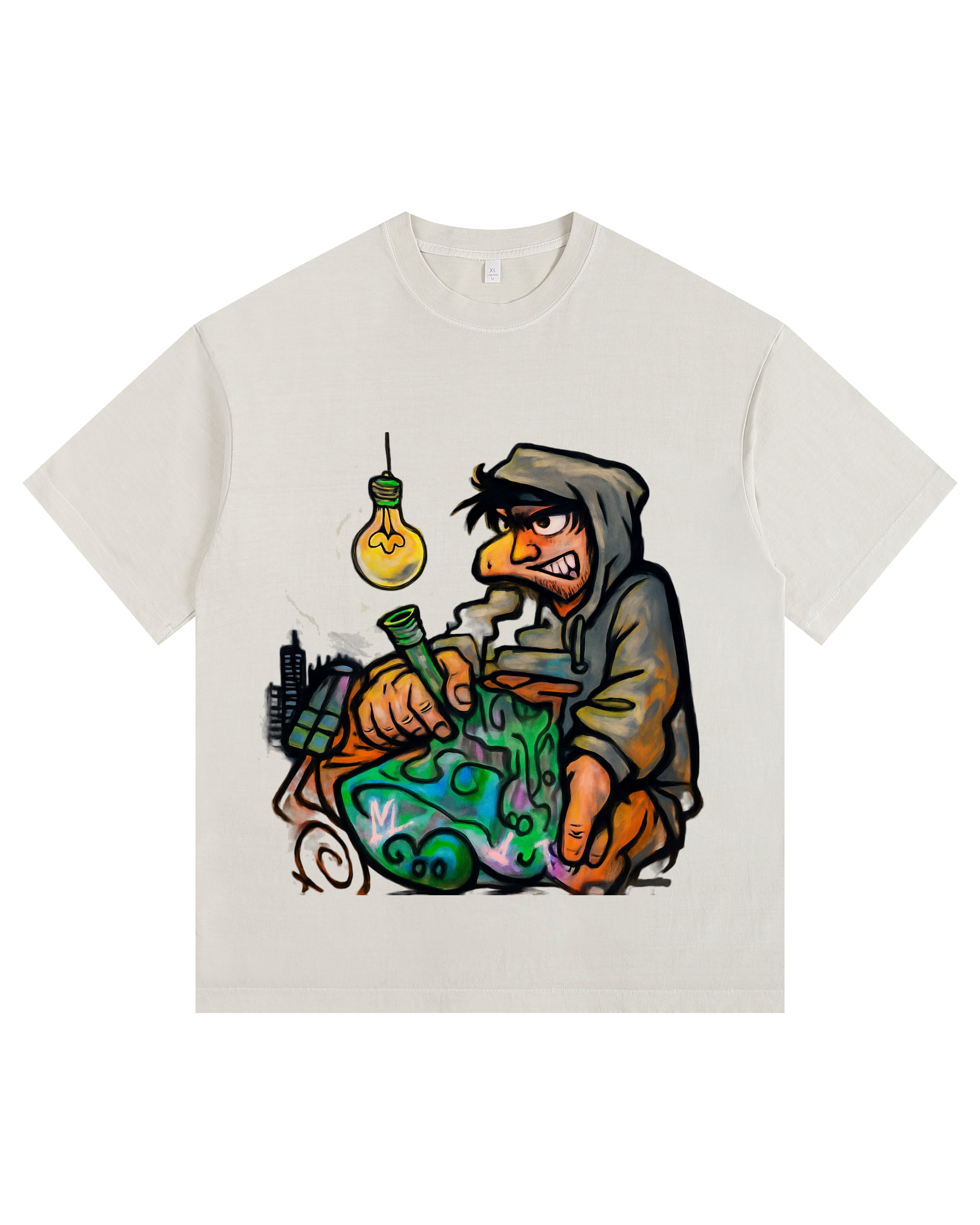 Badass Designer Vintage-washed oversized T-shirt