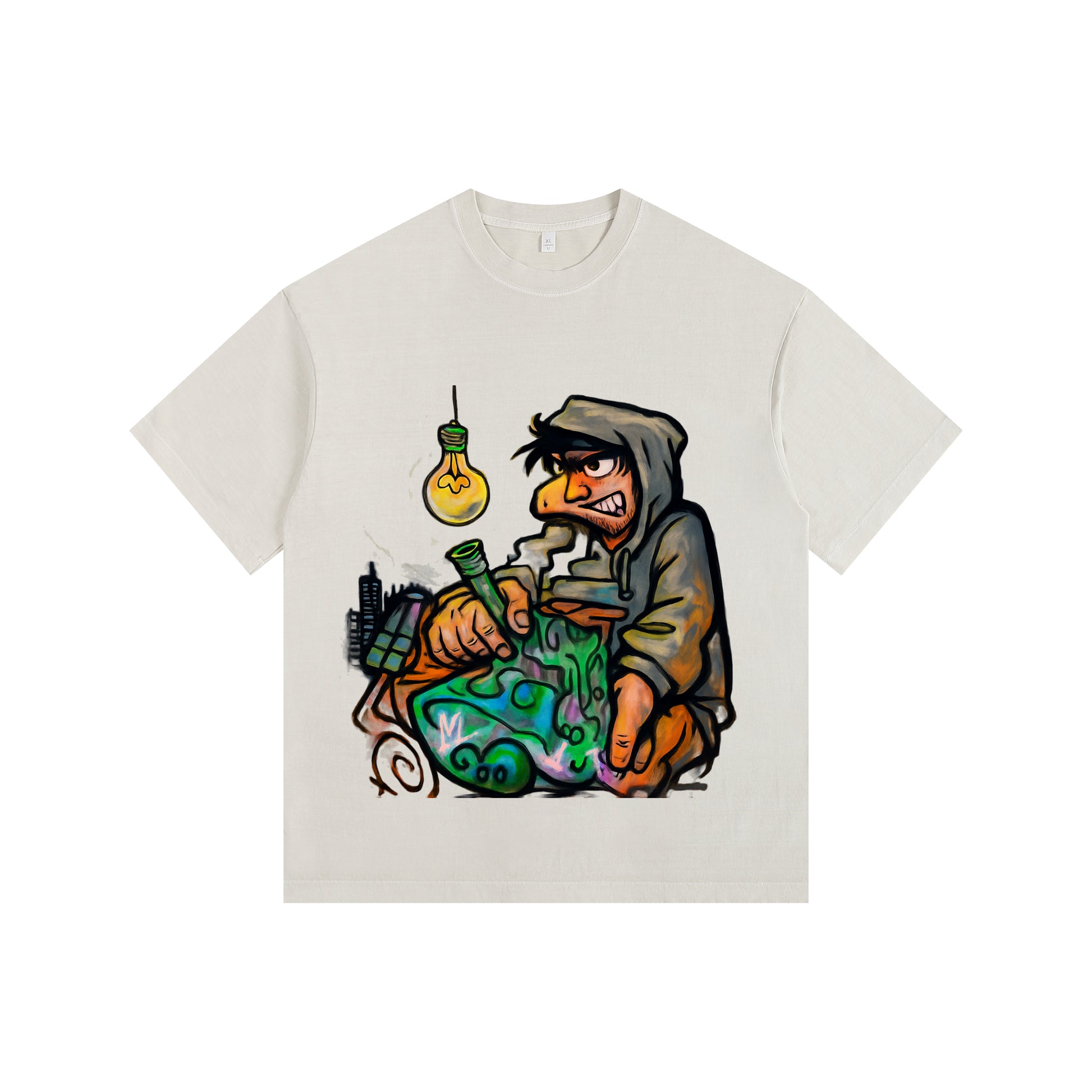 Badass Designer Vintage-washed oversized T-shirt