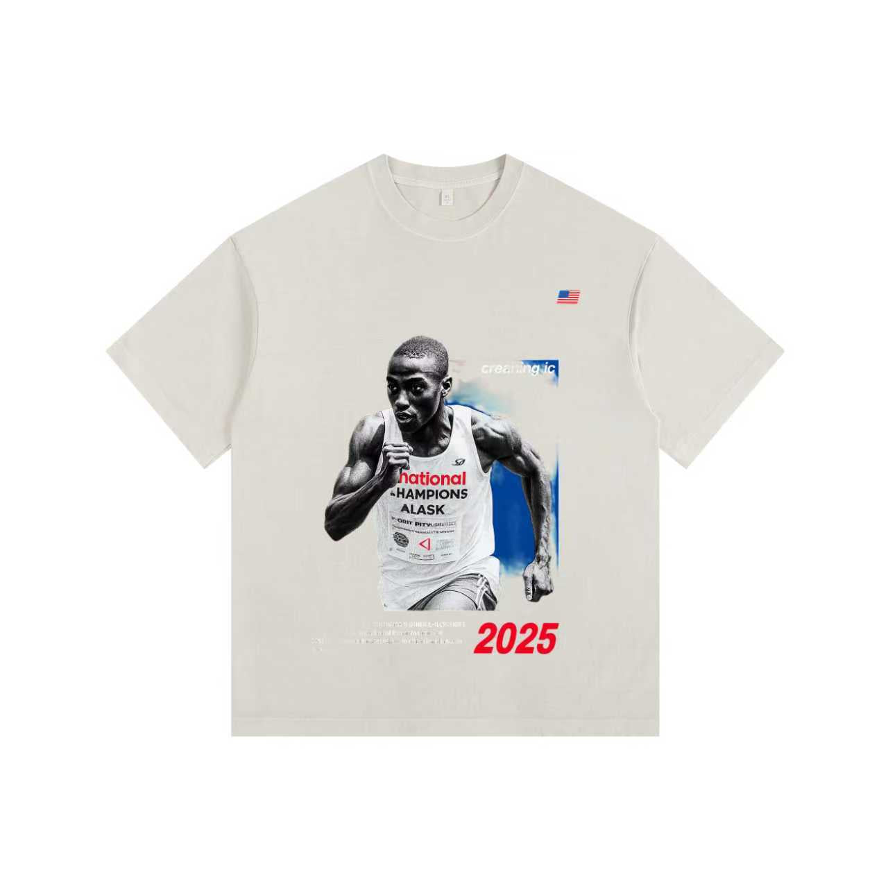 Elite Sprinter Vintage-washed oversized T-shirt