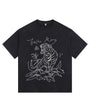 King of Beasts Vintage-Washed Oversized T-shirt - [CRYSTAL REBEL]