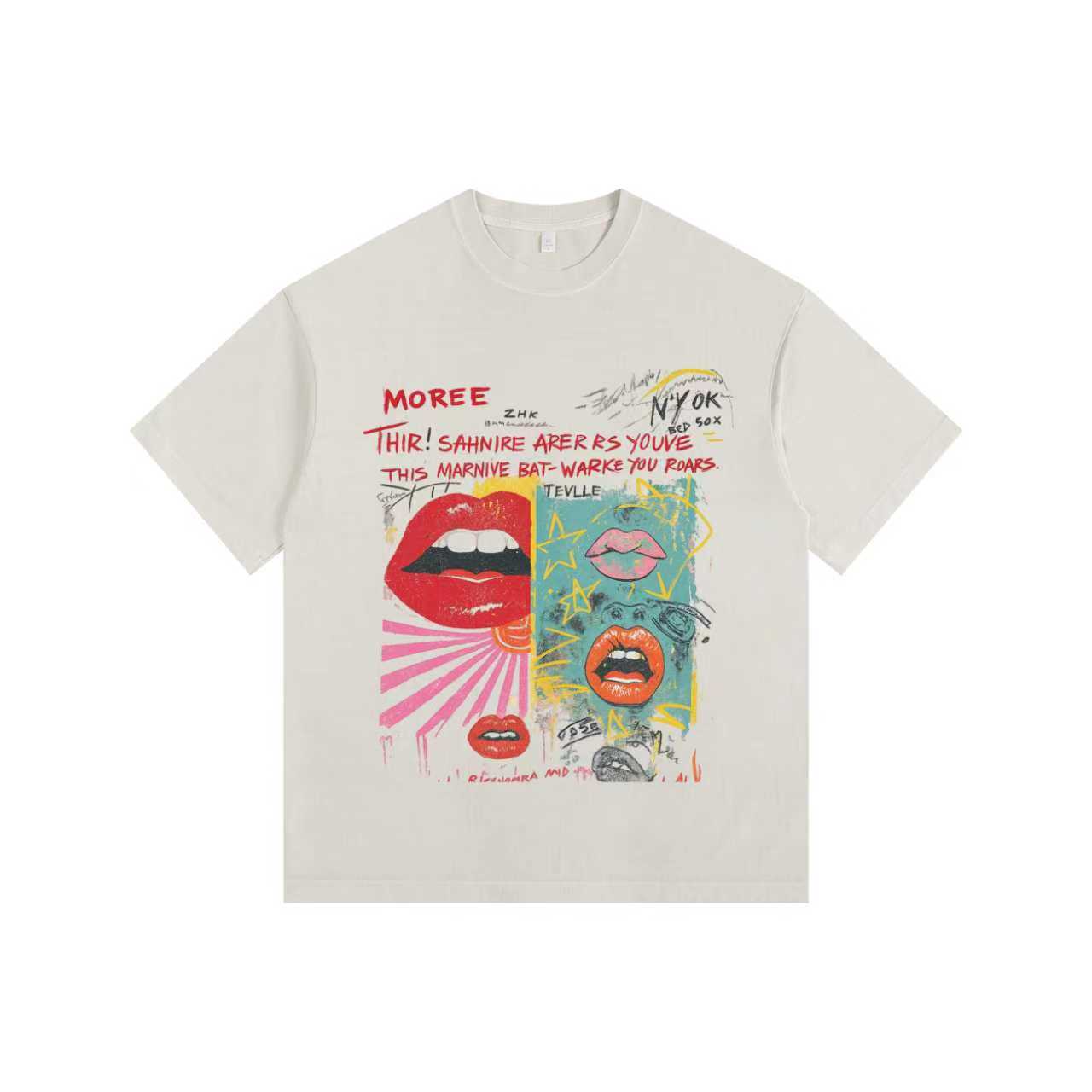 Street-Inspired Elements Vintage-washed oversized T-shirt