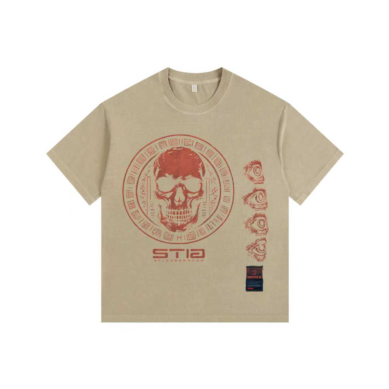 SKULL SEAL Vintage-washed oversized T-shirt