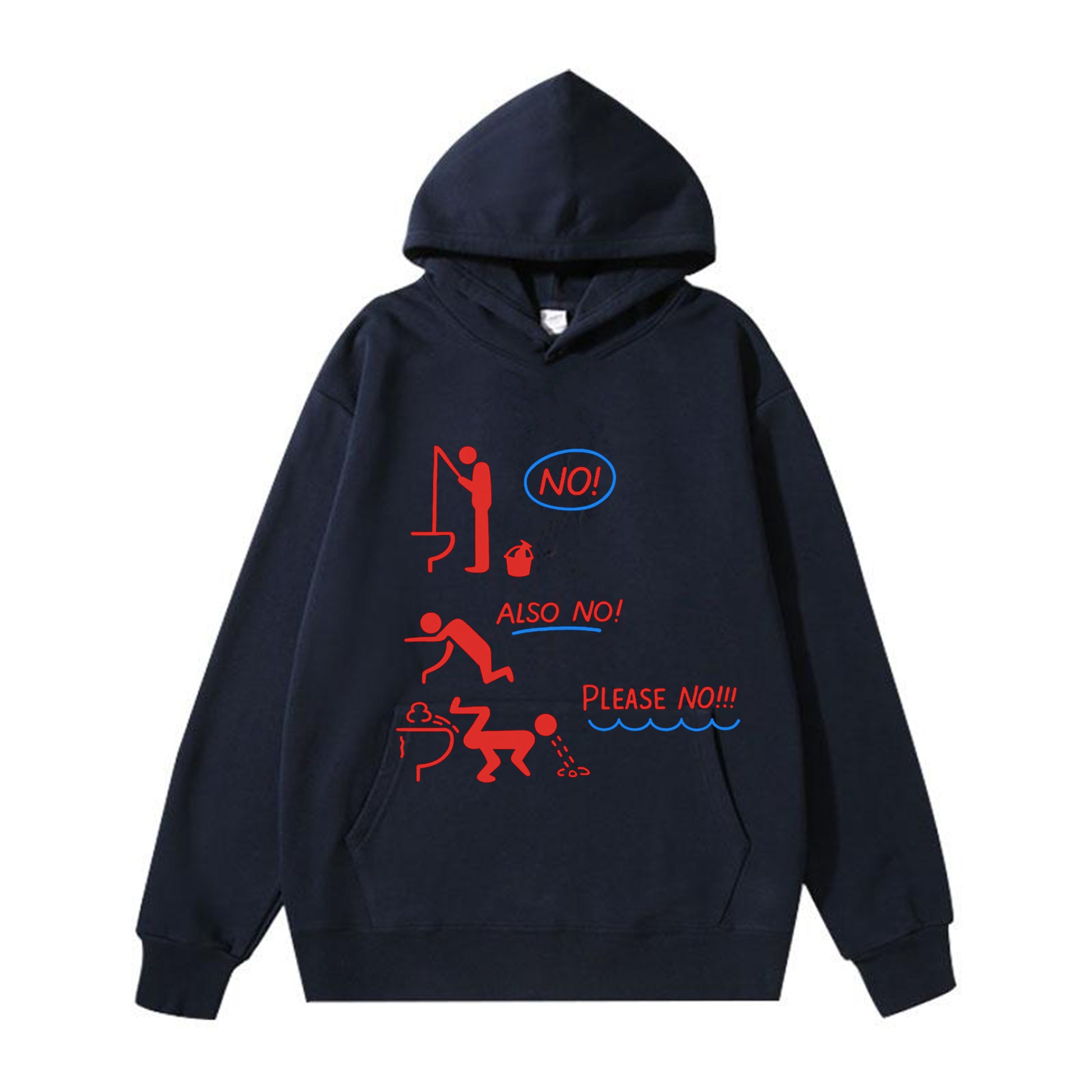 No Fishing in the Toilet Bowl ! Vintage-Washed  Hoodie