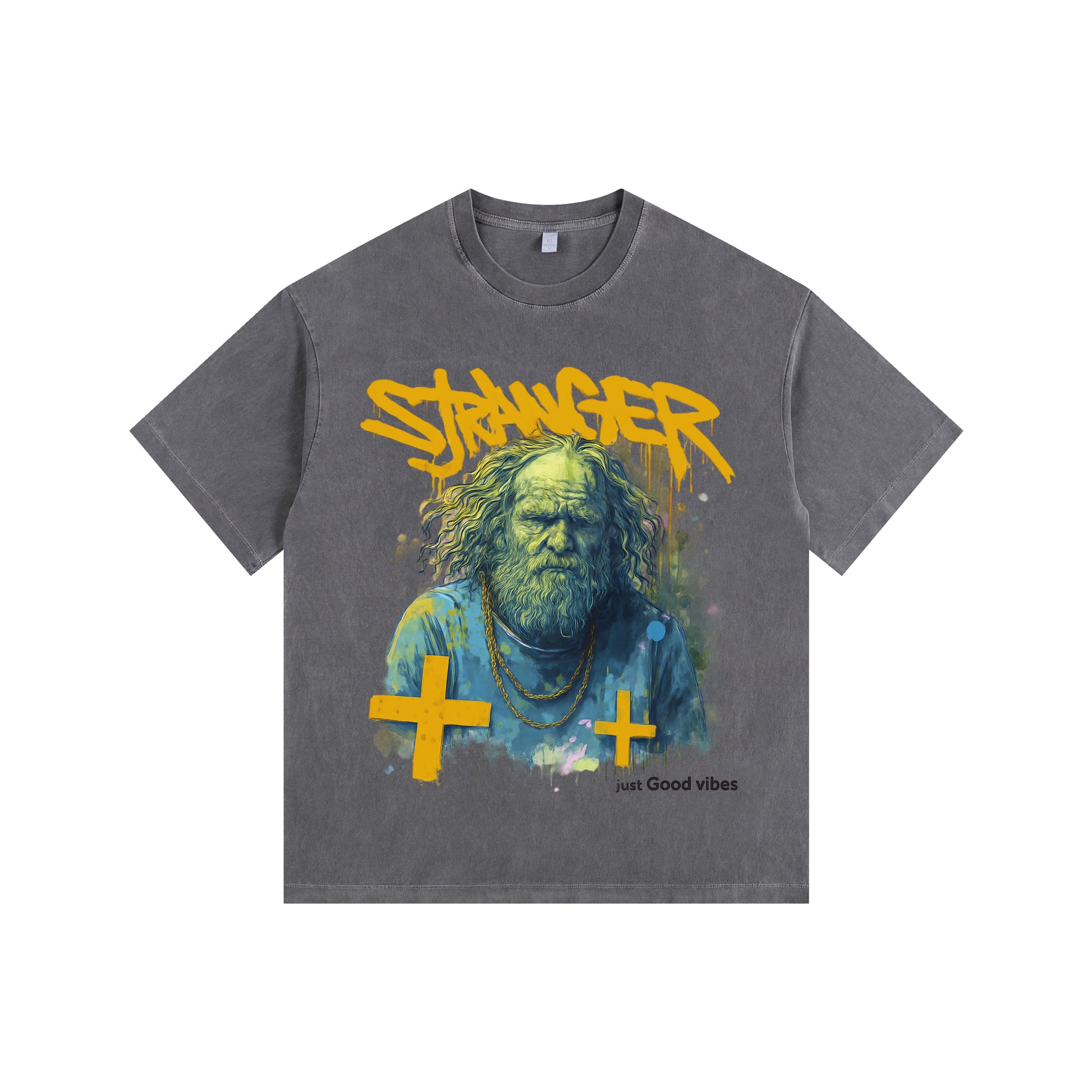 Cross Vintage-Washed Oversized T-shirt