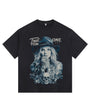 Skeleton Goddess Vintage-Washed Oversized T-shirt
