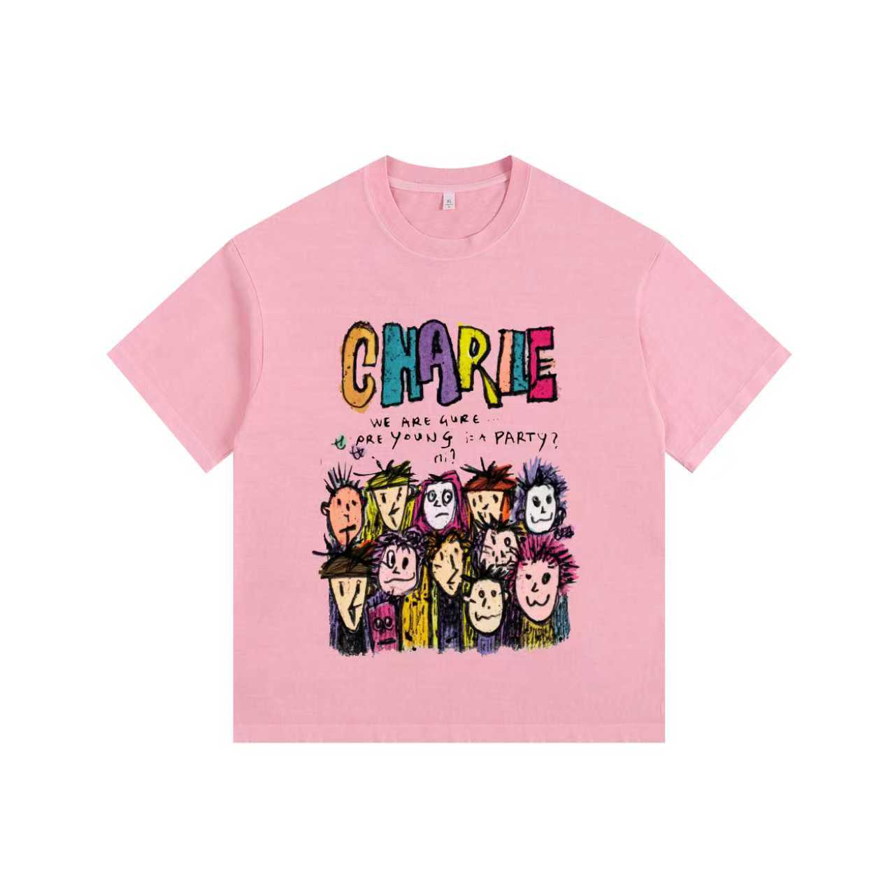 Vivid Crew Vintage-washed oversized tee
