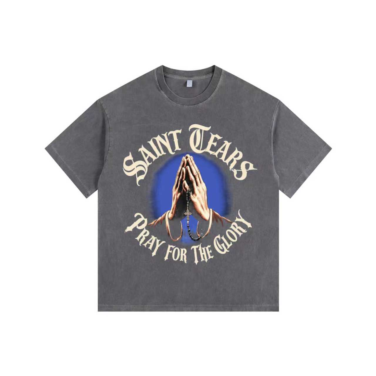 Palms Together Vintage-Washed Oversized T-shirt
