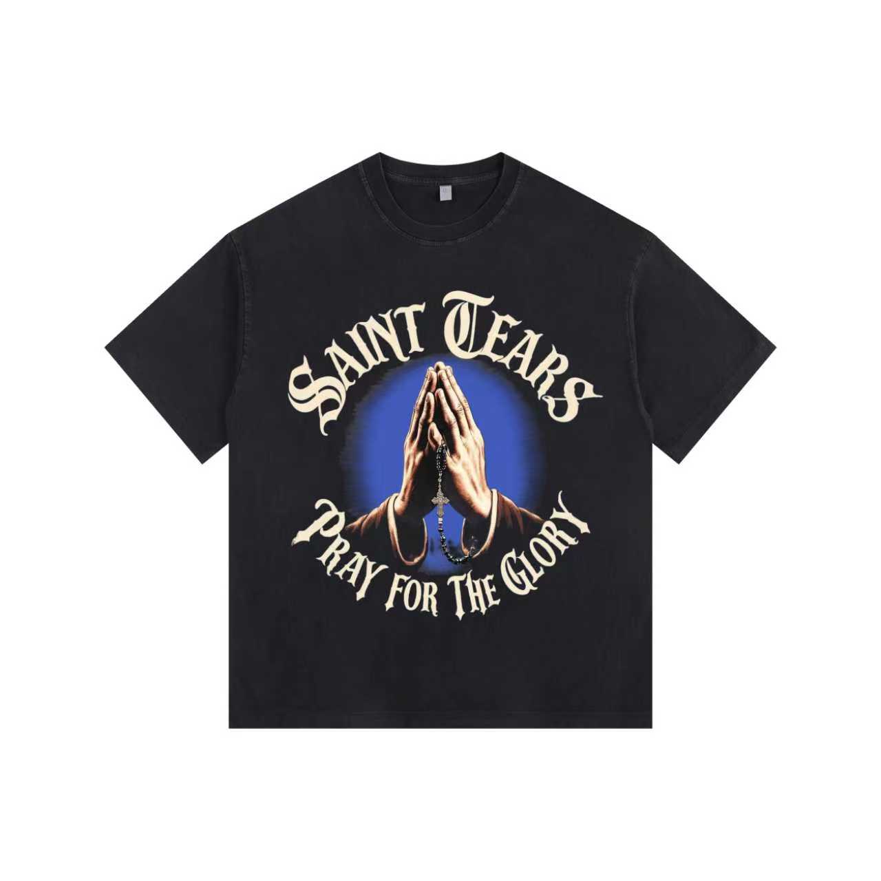 Palms Together Vintage-Washed Oversized T-shirt