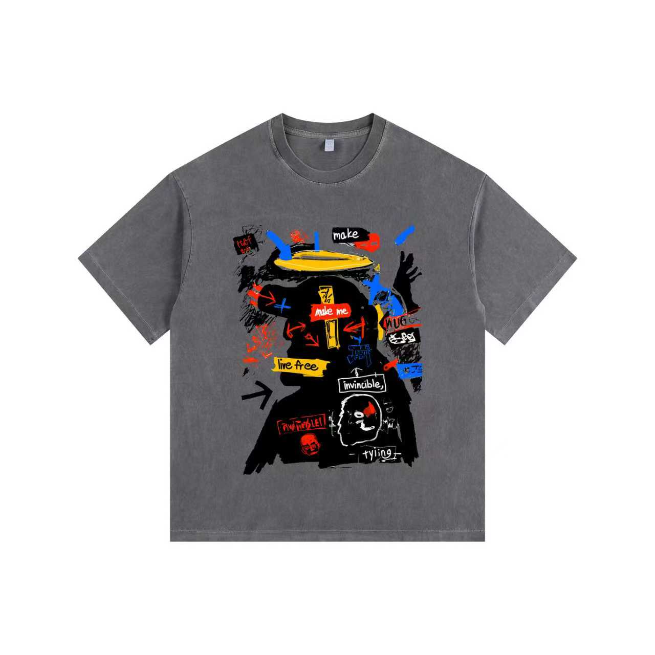 Rebel Angel Vintage-Washed  Tee – [Born To Defy]