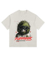 Green Sea Urchin Vintage-Washed Oversized T-shirt