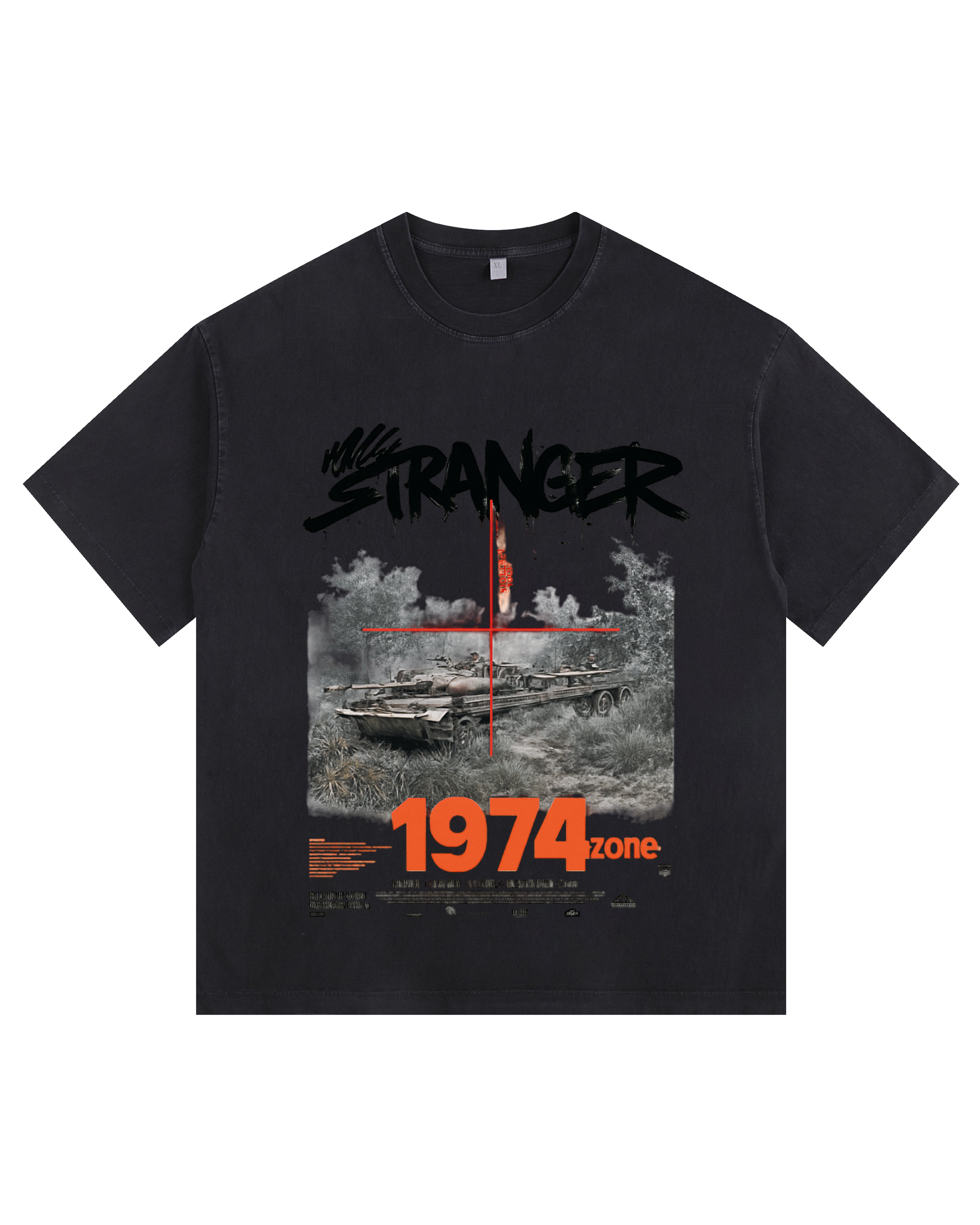 Armored Vintage-Washed Oversized T-shirt