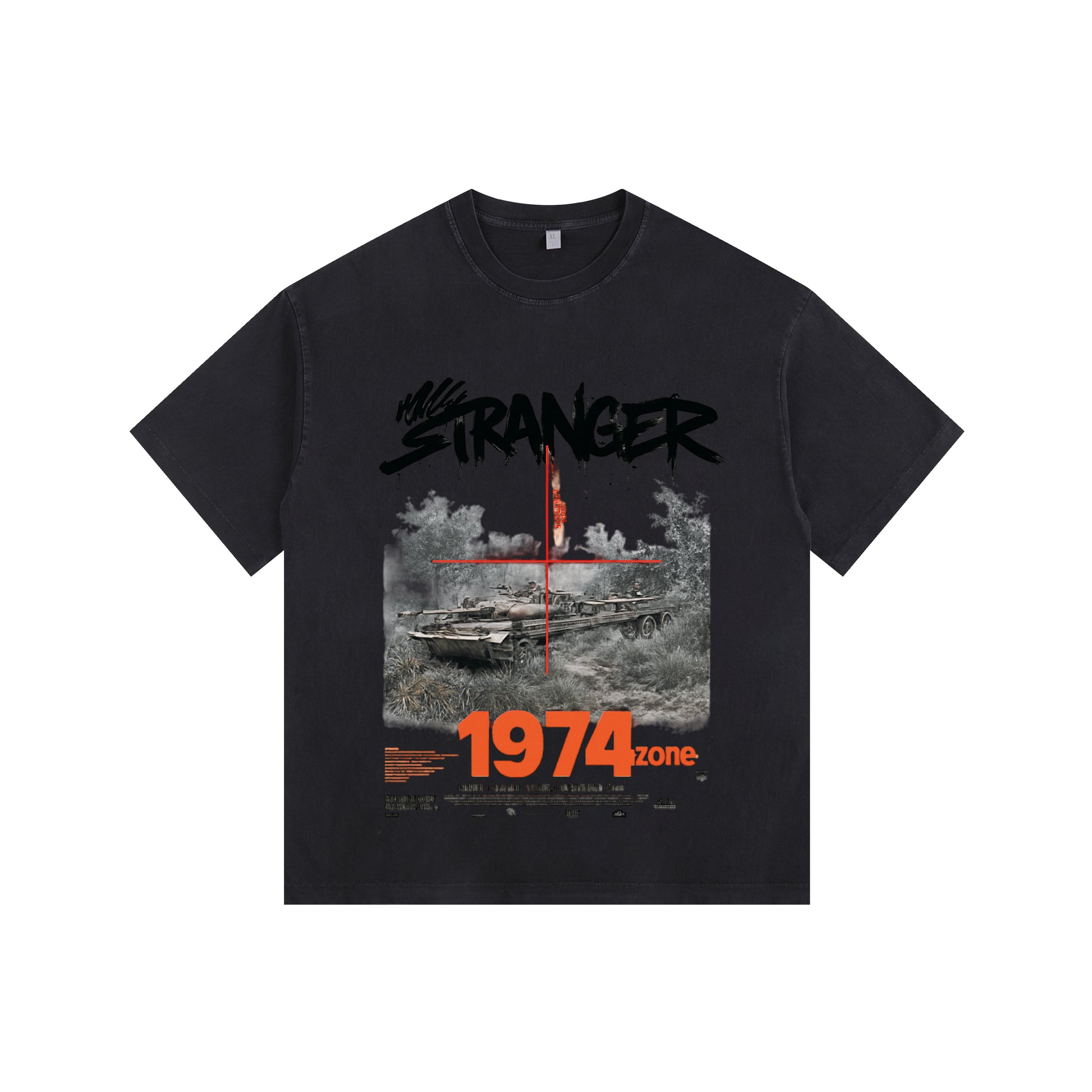 Armored Vintage-Washed Oversized T-shirt