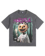 Pumpkin Boy Vintage-Washed Oversized T-shirt – [Halloween🎃]