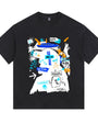 Rebel Angel Vintage-Washed  Tee – [Born To Defy]