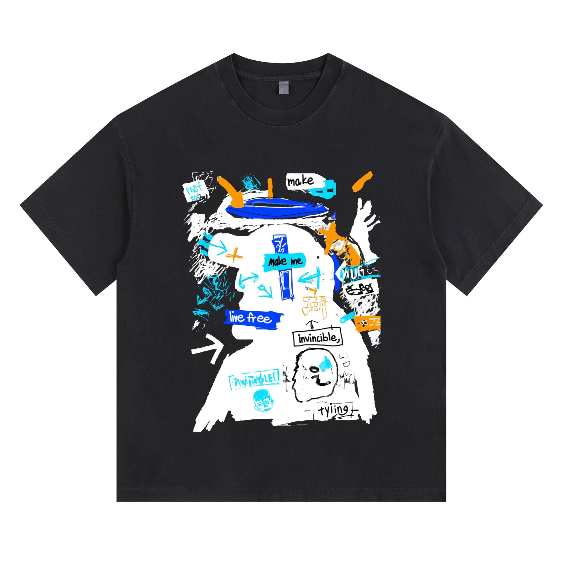 Rebel Angel Vintage-Washed  Tee – [Born To Defy]