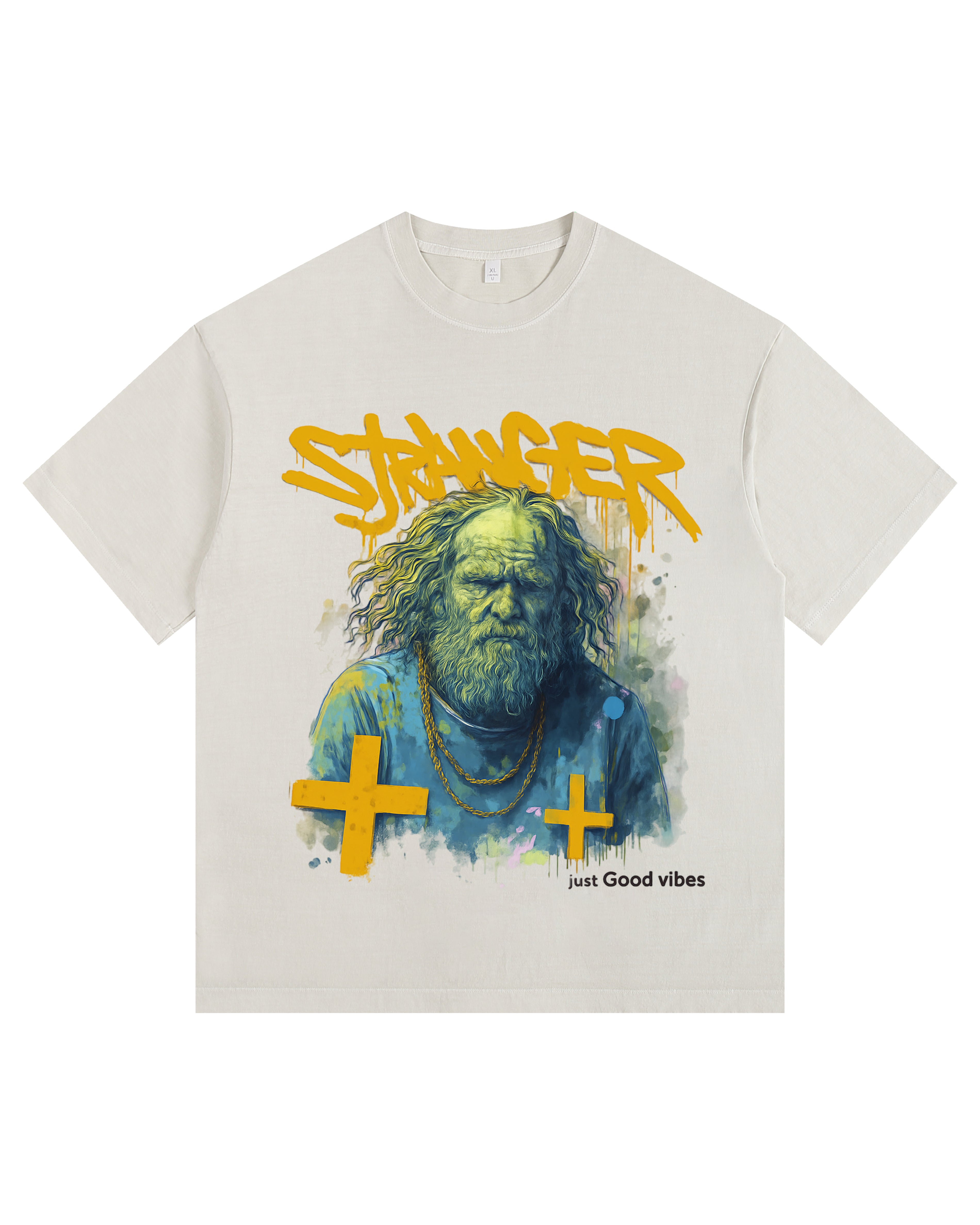 Cross Vintage-Washed Oversized T-shirt