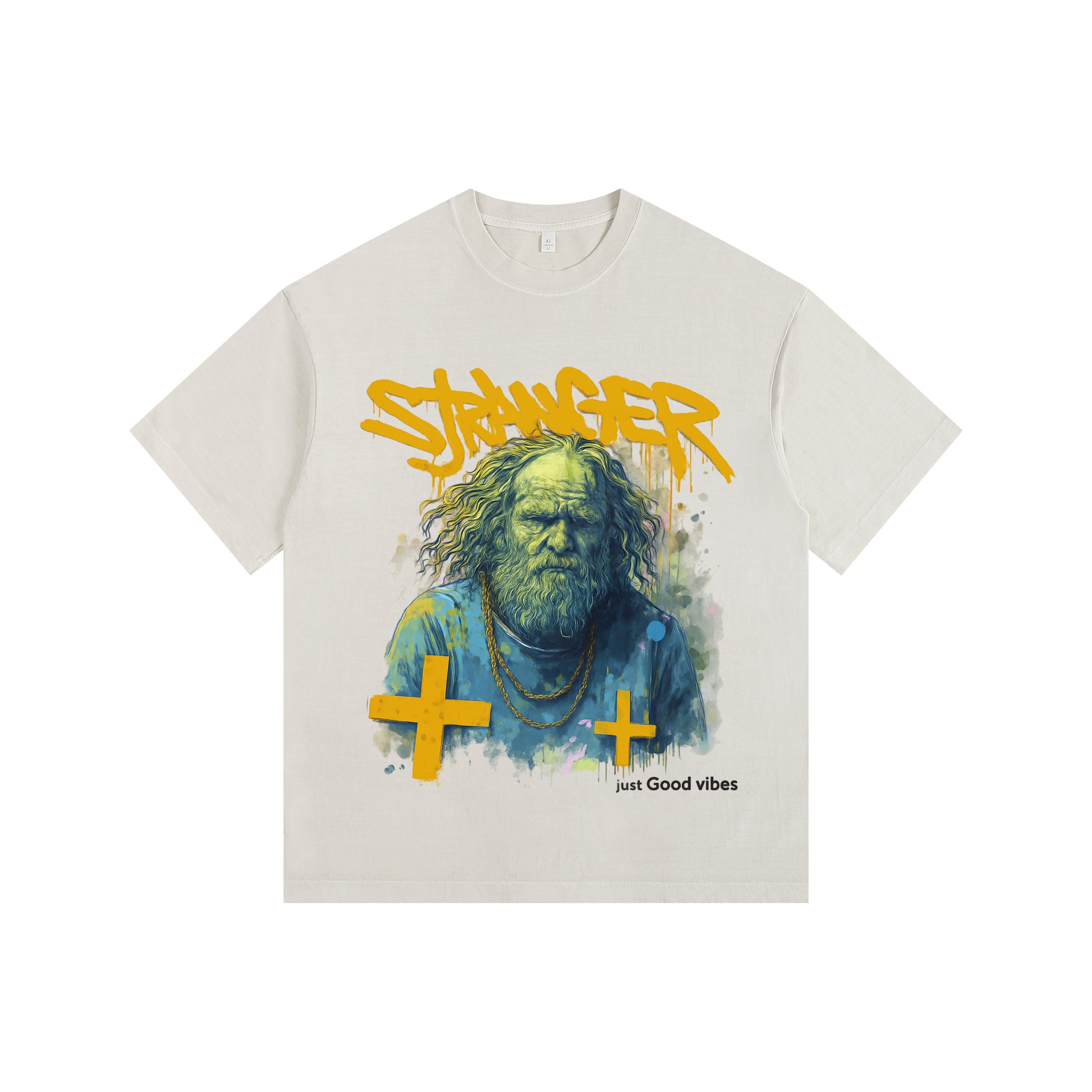 Cross Vintage-Washed Oversized T-shirt