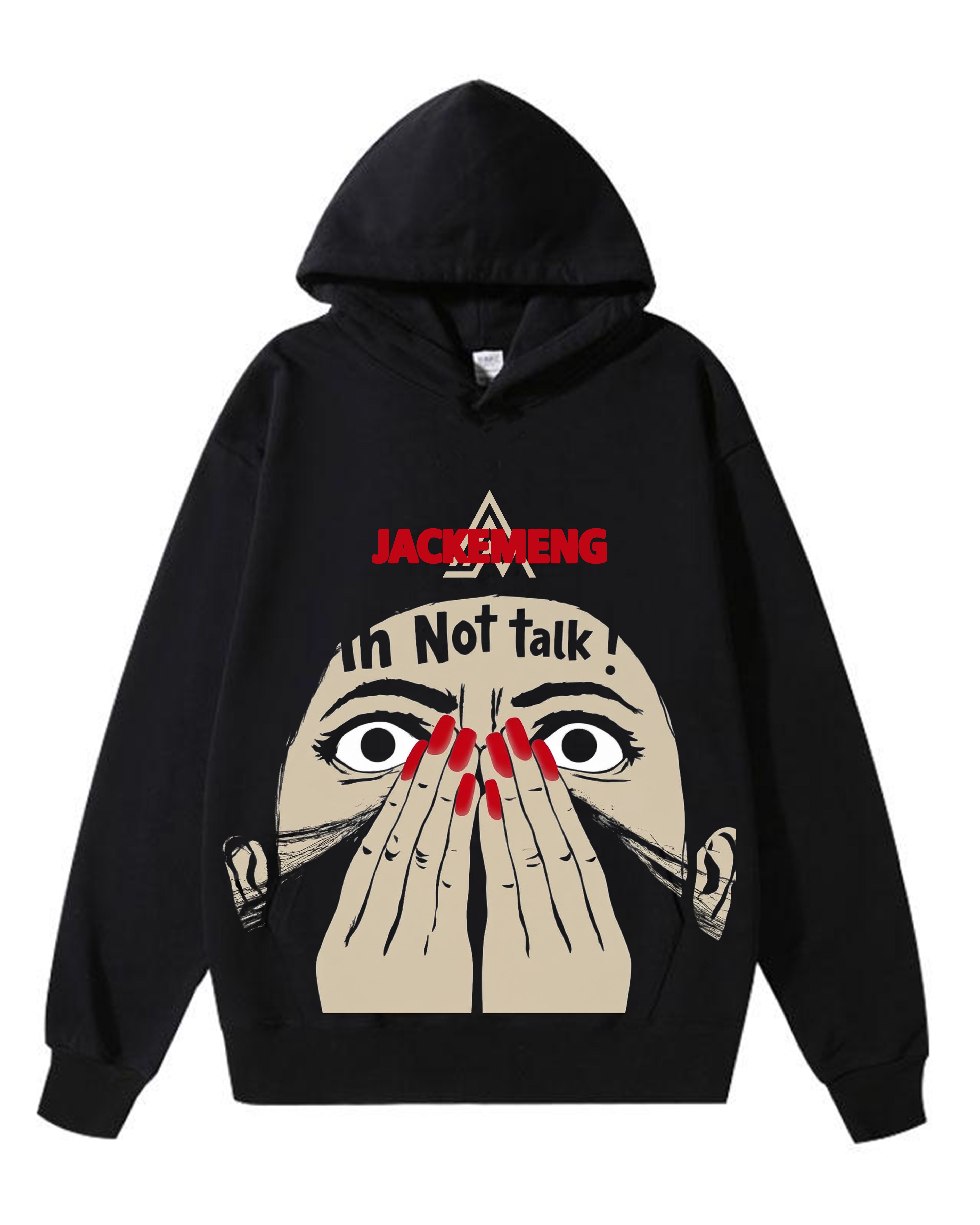 No Talking ! Vintage-Washed  Hoodie
