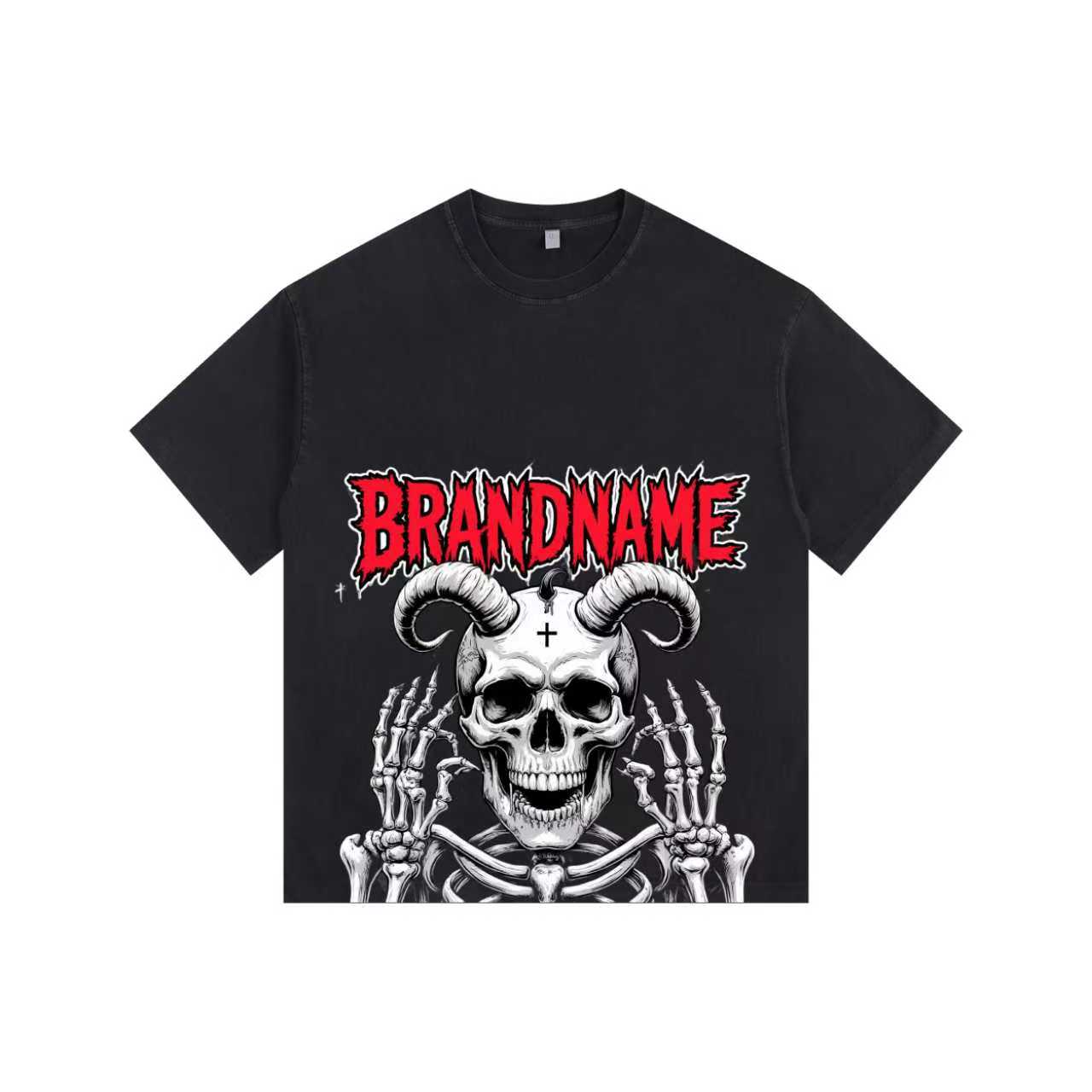 Satan Force Vintage-washed oversized T-shirt