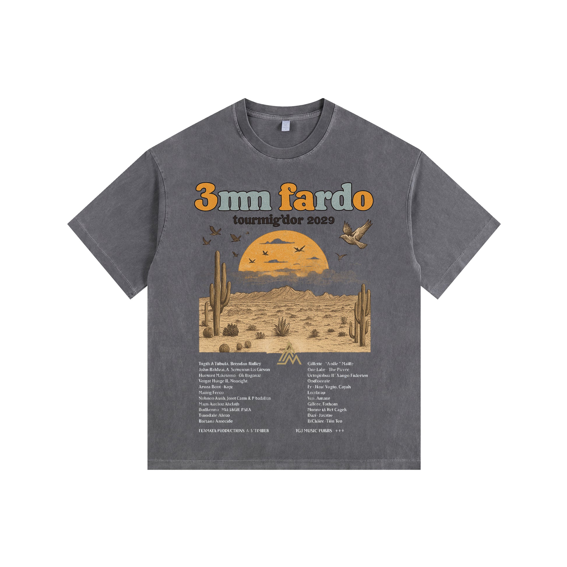 Western Vintage-washed oversized T-shirt