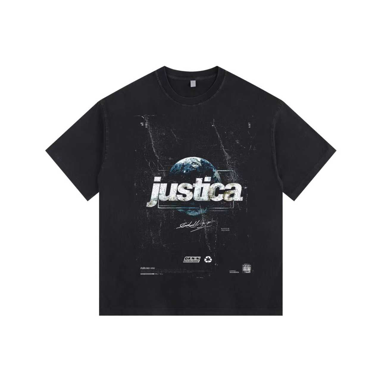 justica Vintage-washed oversized T-shirt