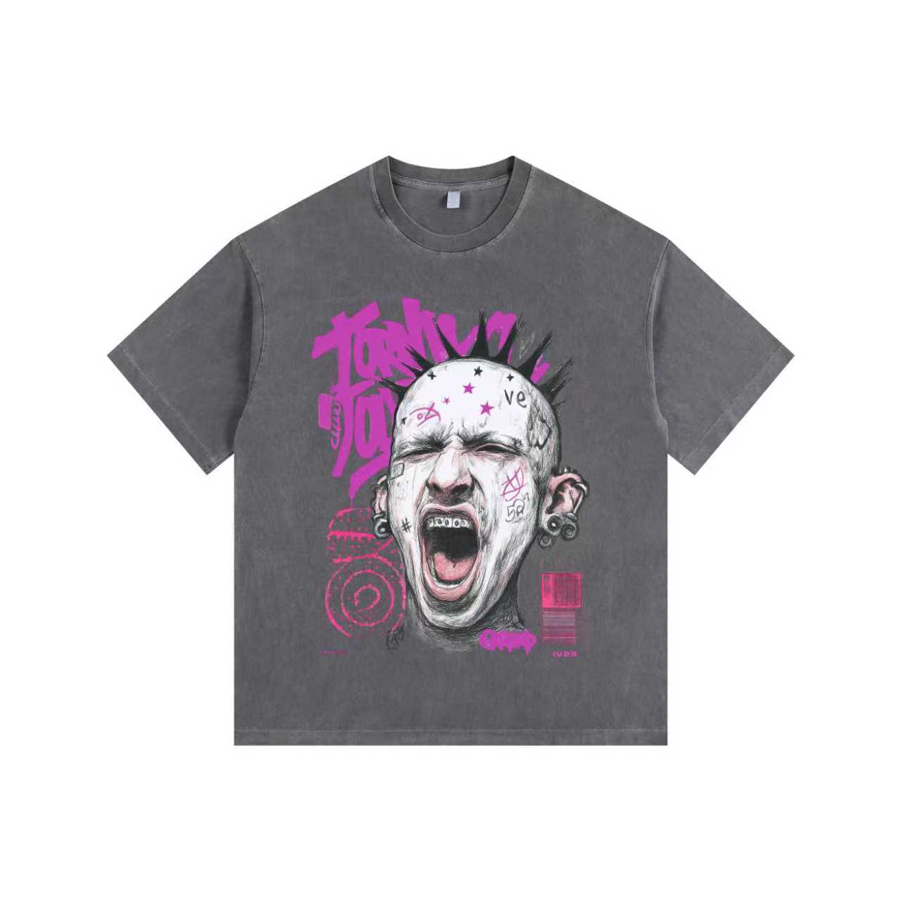 Attitude Vintage-washed oversized T-shirt
