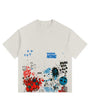 Street Doodle Vintage-washed oversized T-shirt