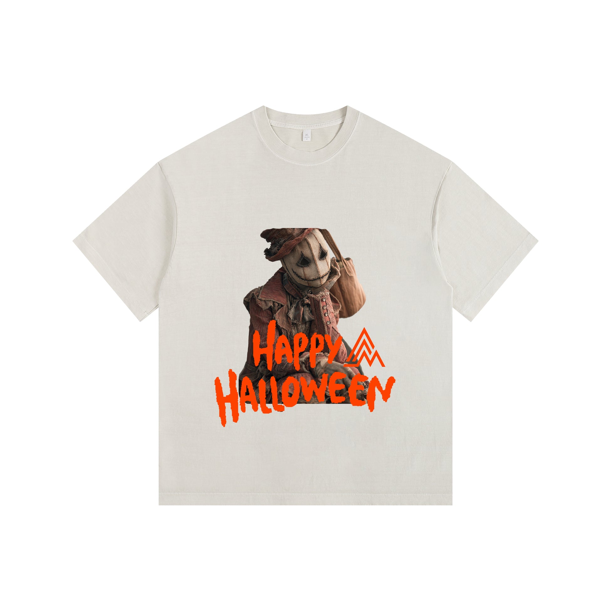 Scarecrow Vintage-Washed Oversized T-shirt – [Halloween🎃]
