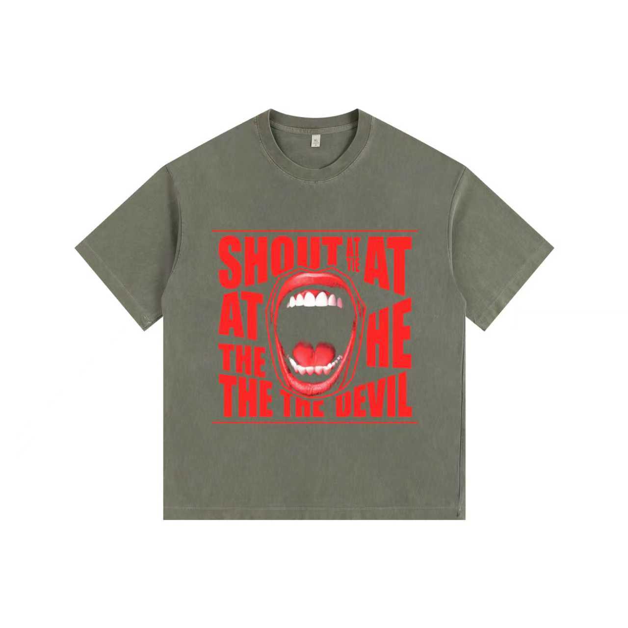 CLUBLIP Vintage-washed oversized T-shirt