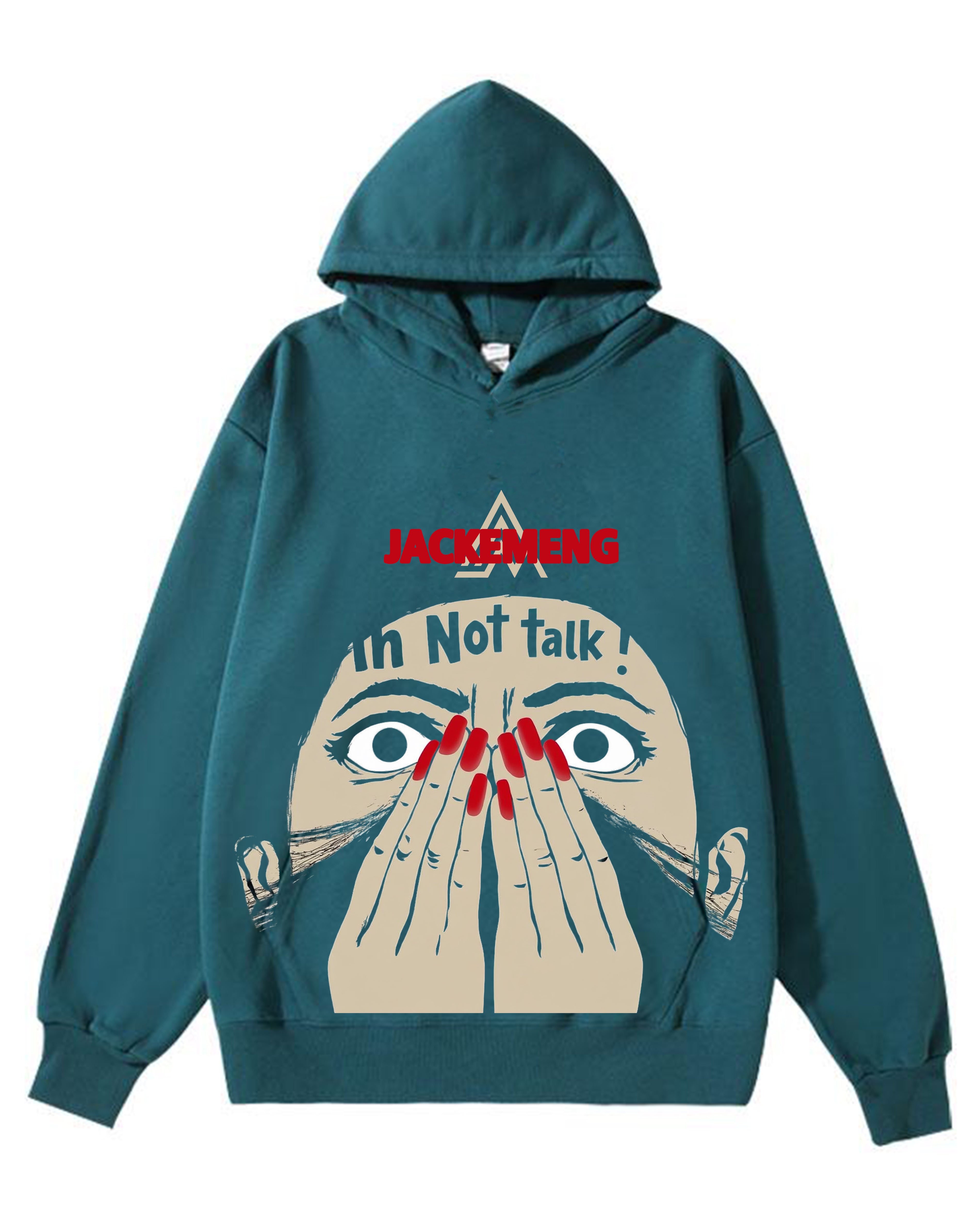 No Talking ! Vintage-Washed  Hoodie