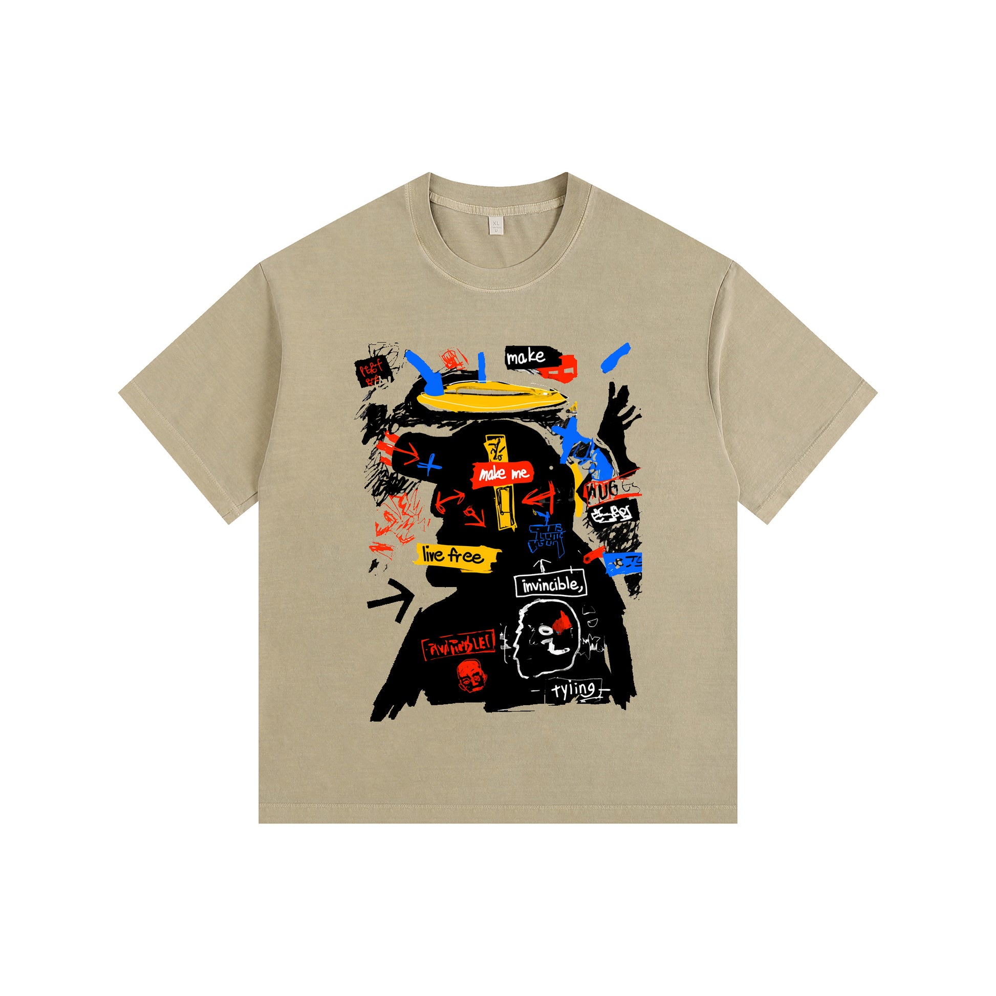 Rebel Angel Vintage-Washed  Tee – [Born To Defy]