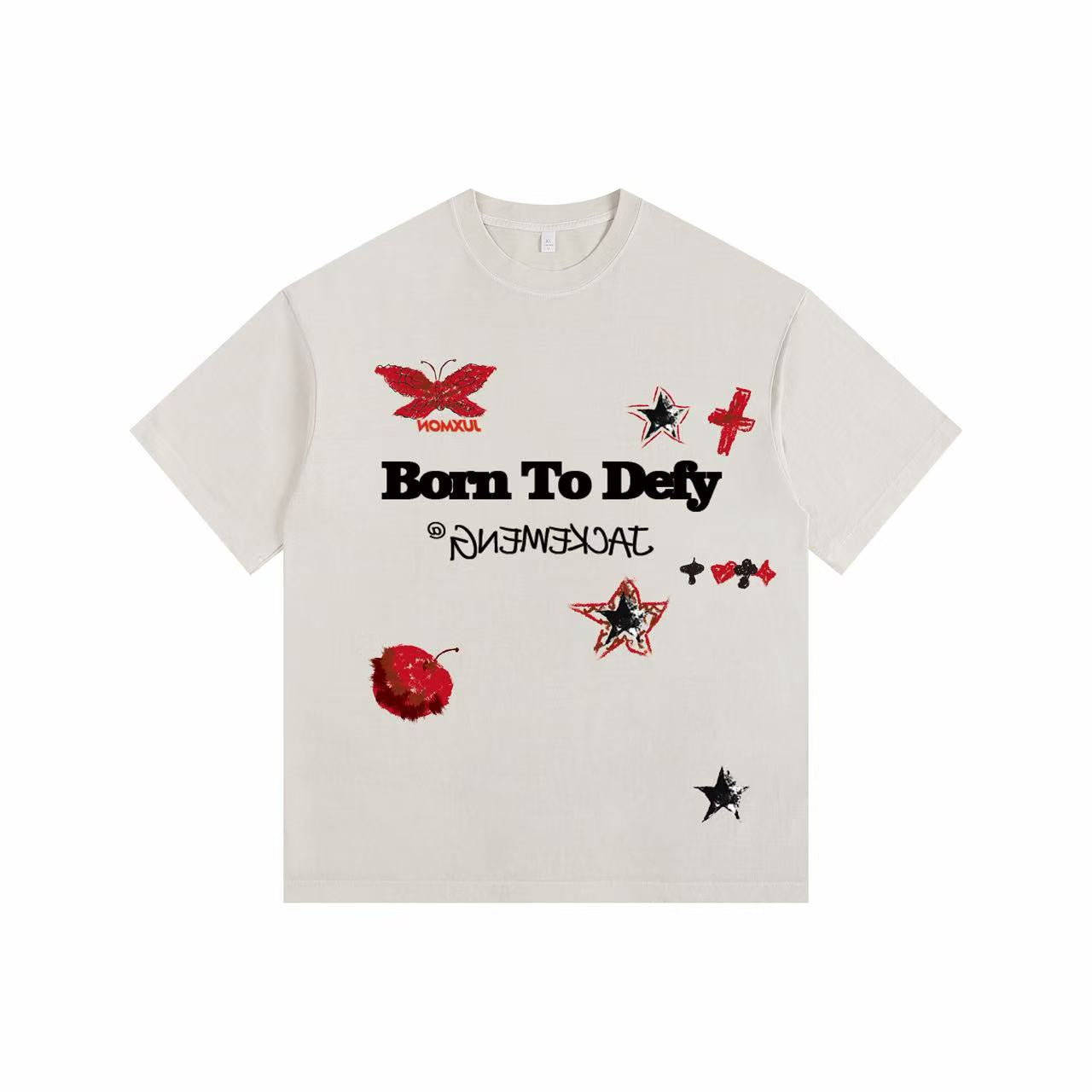 LETTER Vintage-washed oversize tee – [The Recounted Cloth]