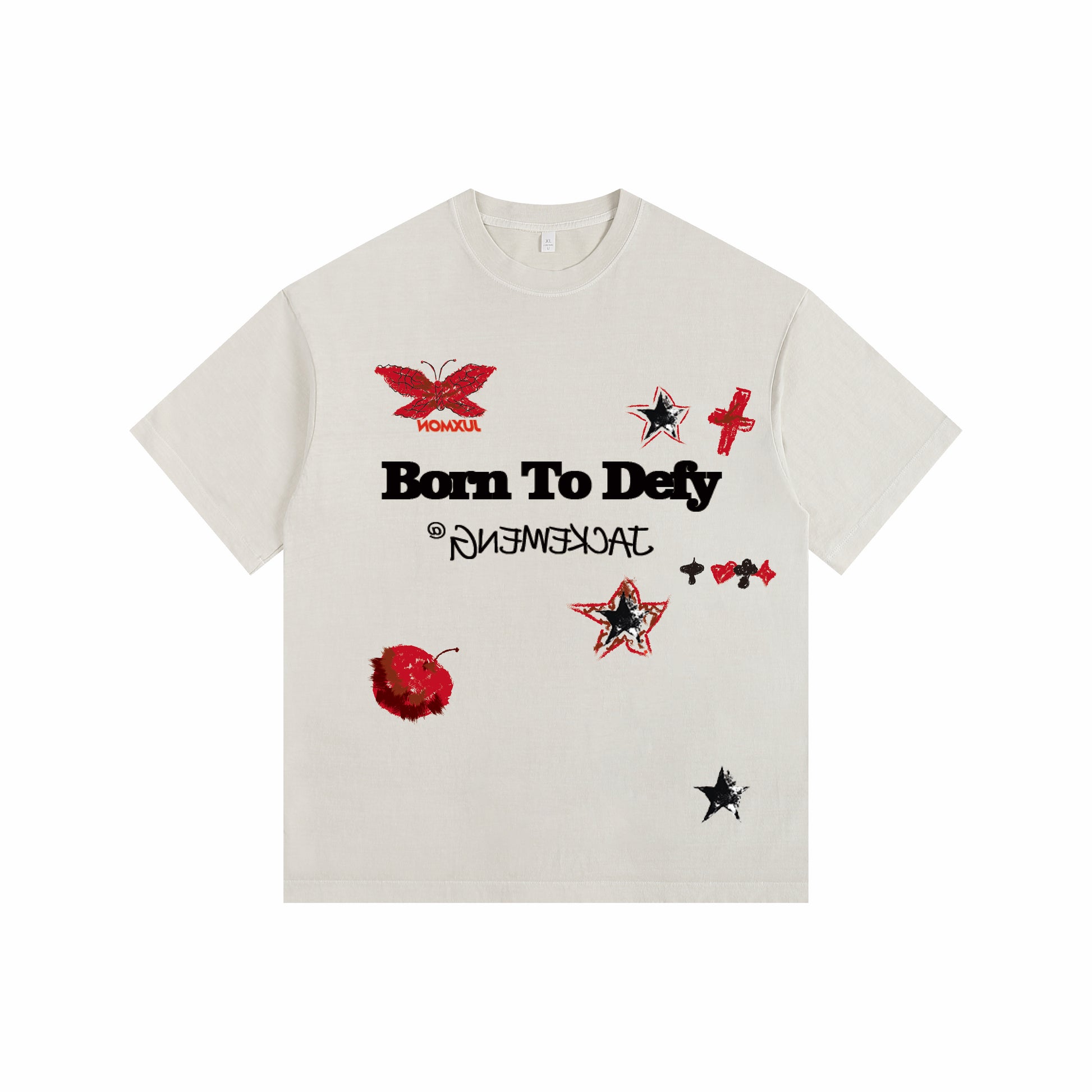 LETTER Vintage-washed oversize tee – [The Recounted Cloth]