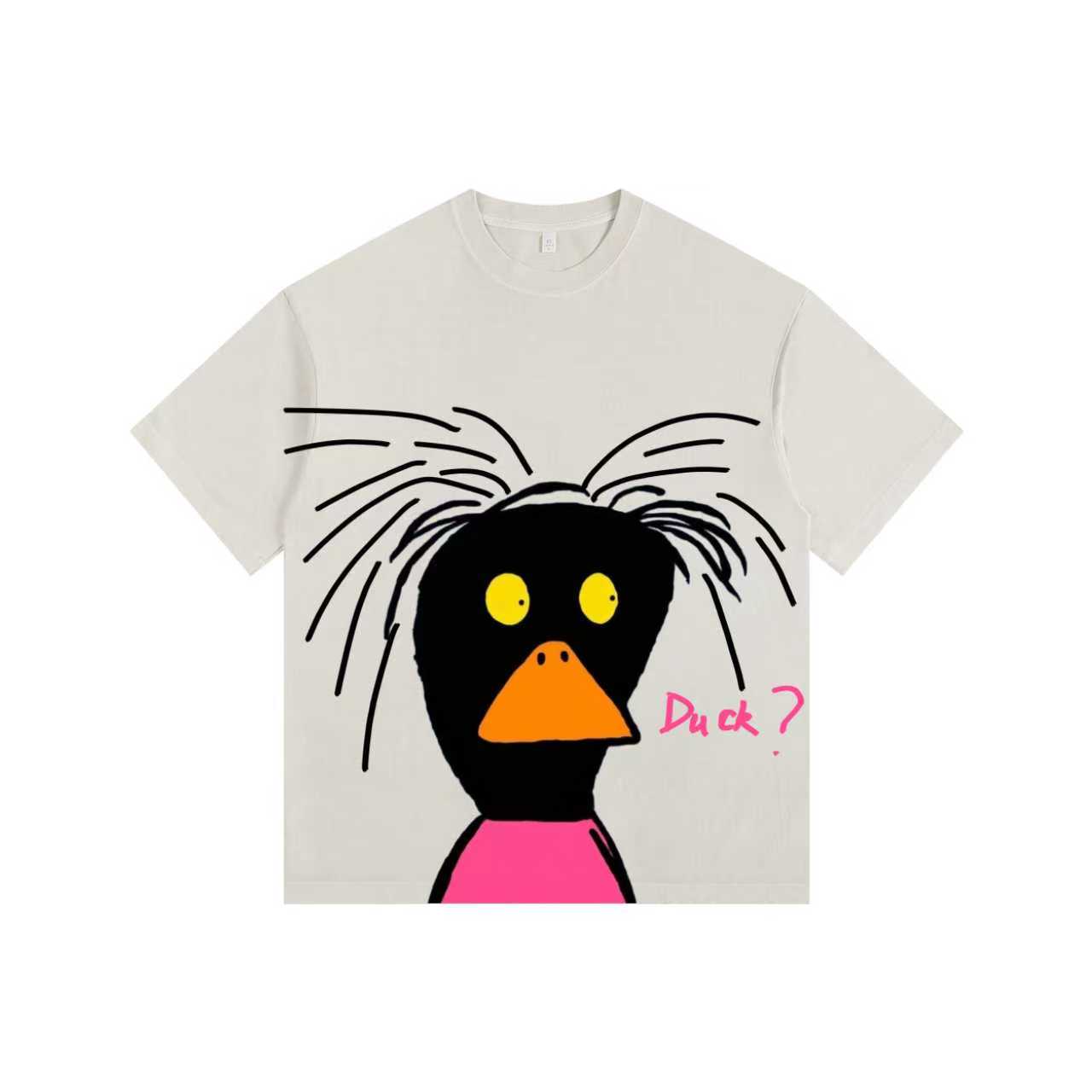 Bizarre Cartoon Vintage-washed oversized T-shirt - [The Recounted Cloth]